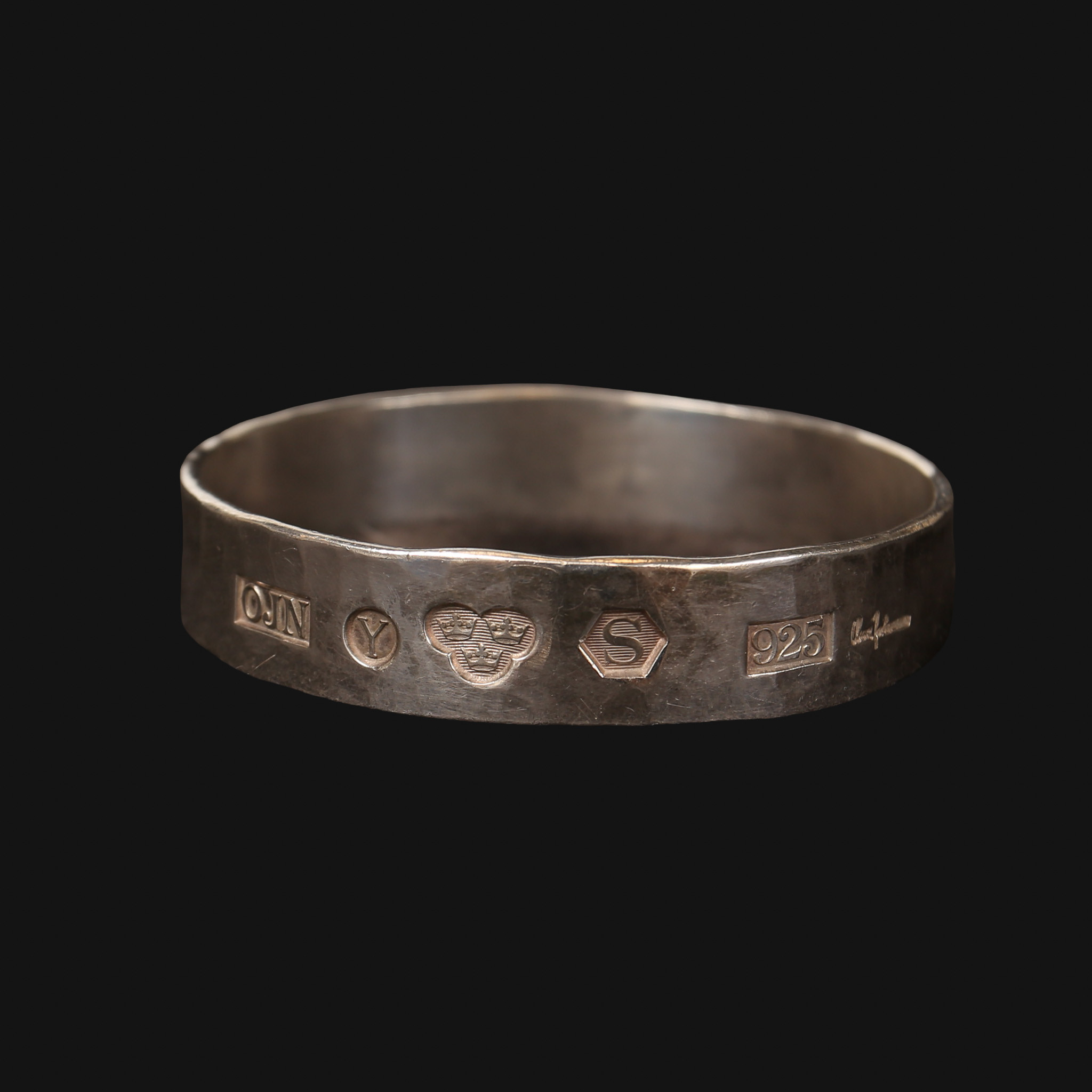 OVE JOHANSSON. Armring Sterlingsilver, 1970- tal.