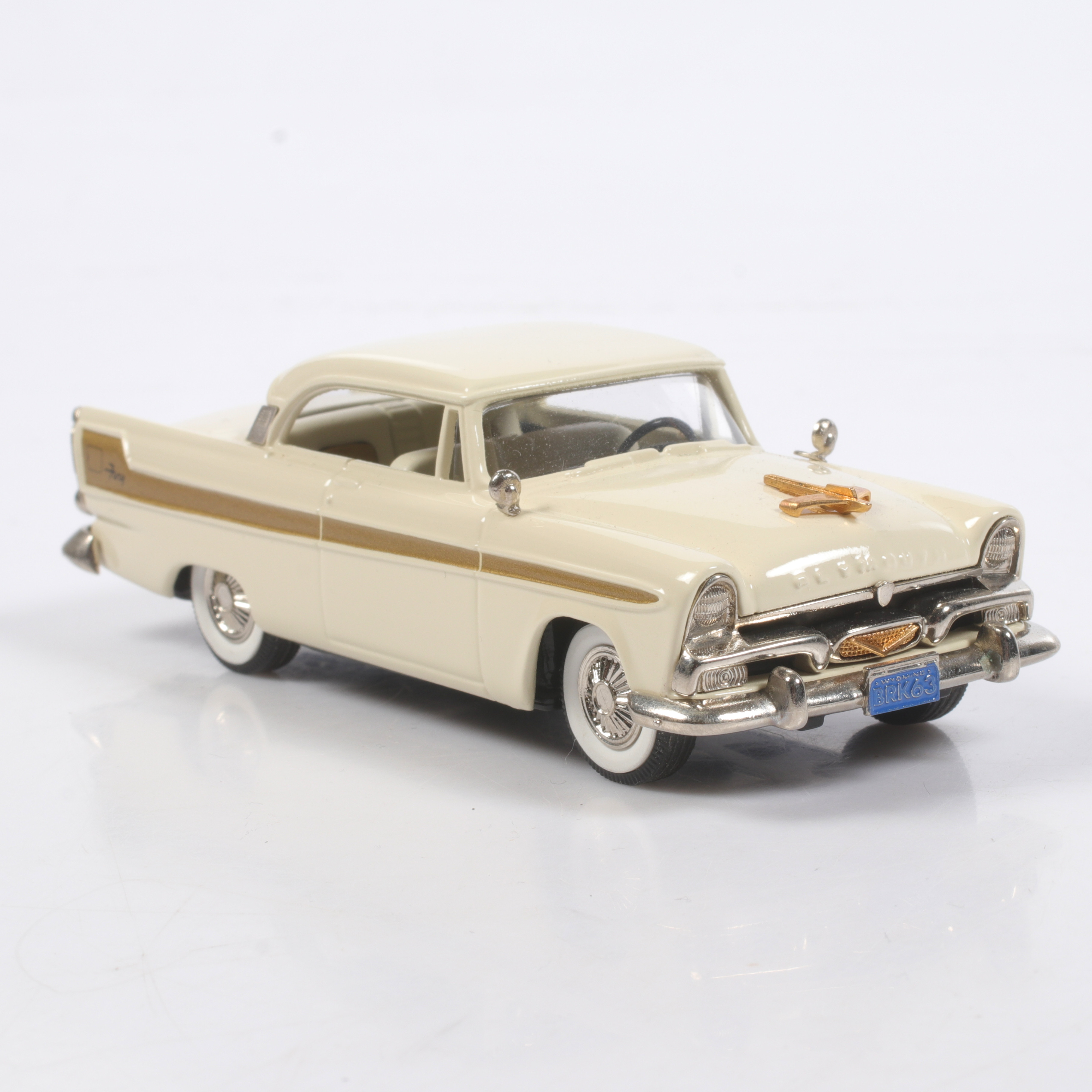 MODELLBIL, metall/resin, Plymouth Fury, 1956, Brooklin Models, skala 1:43.