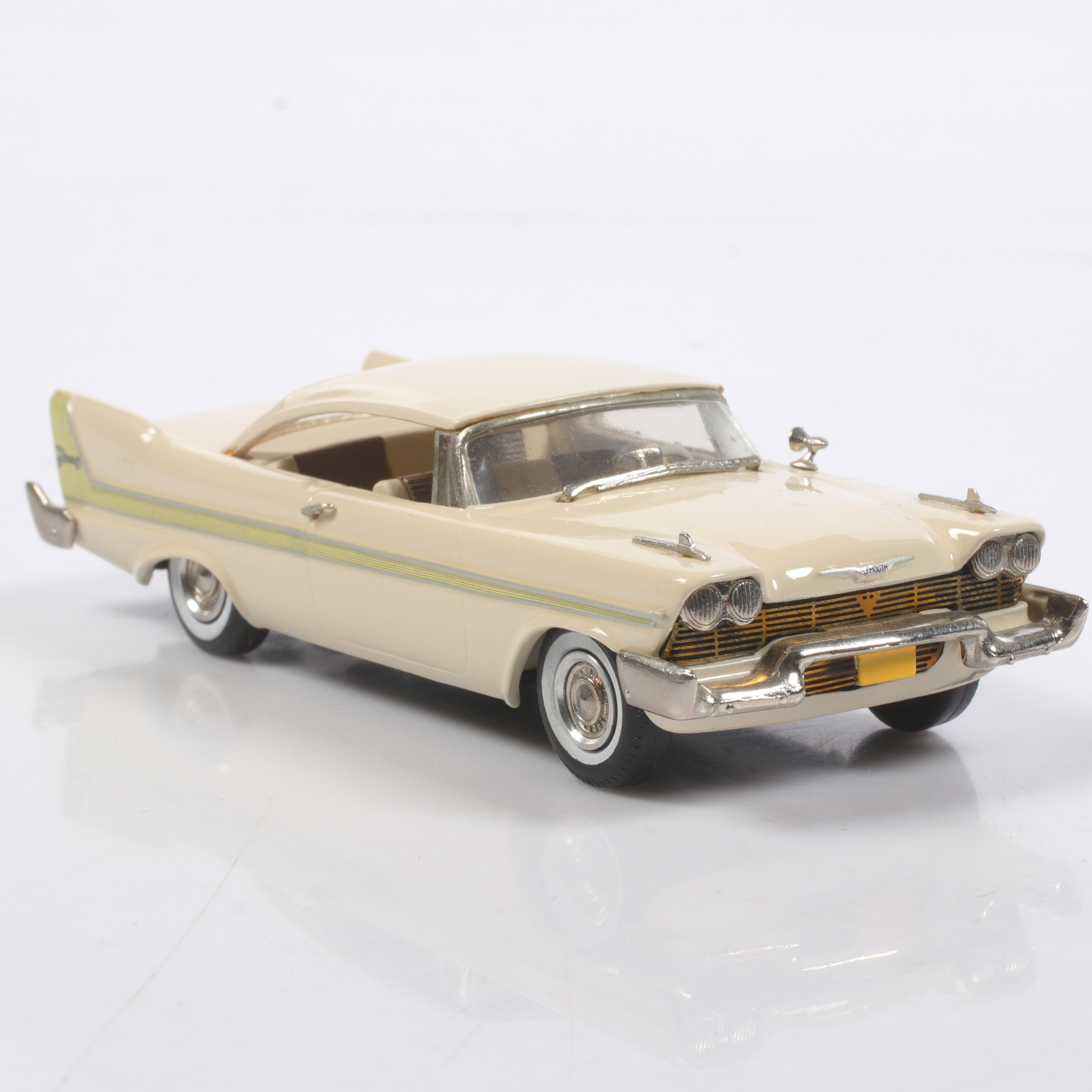 MODELLBIL, metall/resin, Plymouth Fury, 1958, Western Models, skala 1:43.