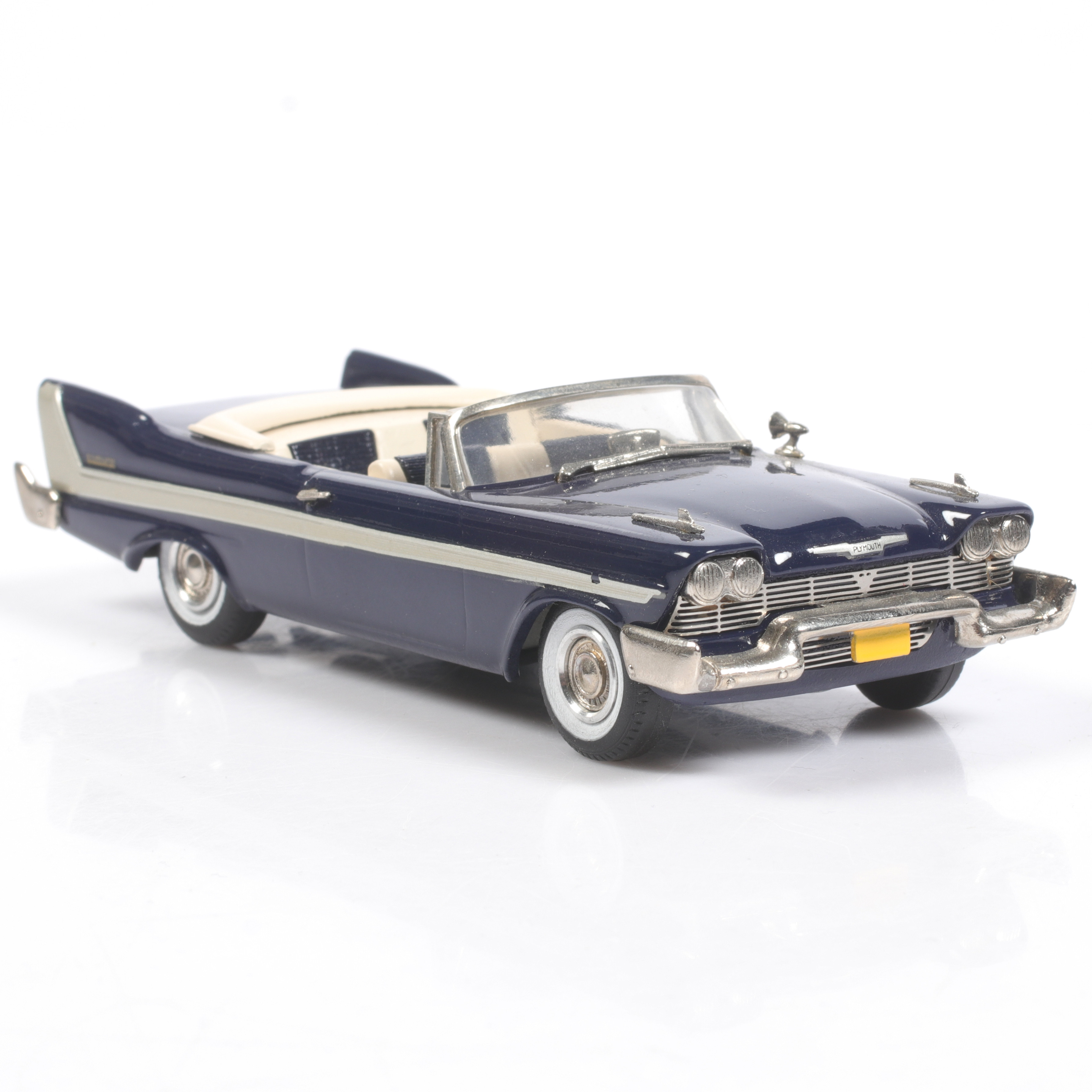 MODELLBIL, metall/resin, Plymouth Fury Cabriolet, 1958, Western Models, skala 1:43.
