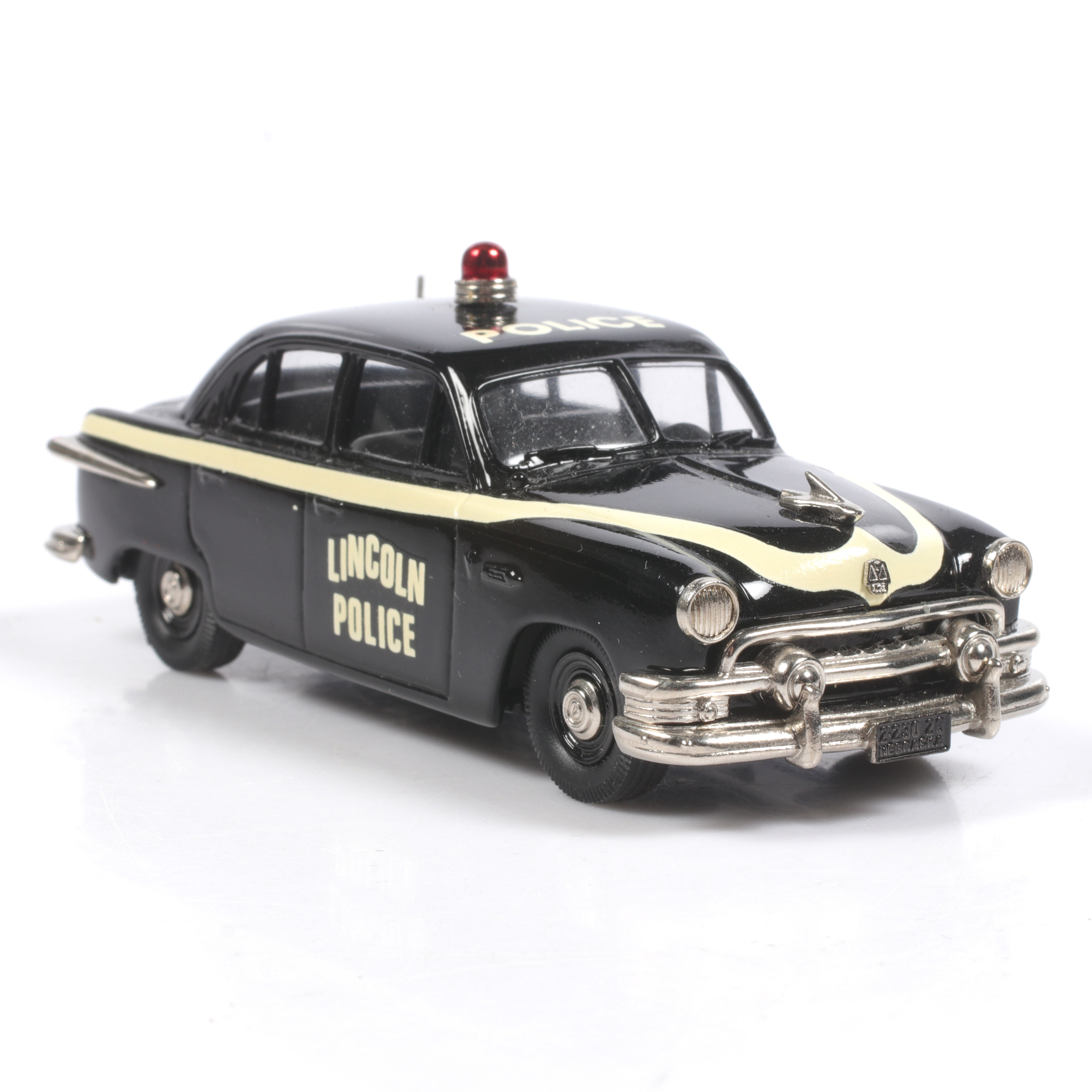MODELLBIL, metall/resin, Ford Police, 4 Door Sedan, 1951, Brooklin Models, skala 1:43.