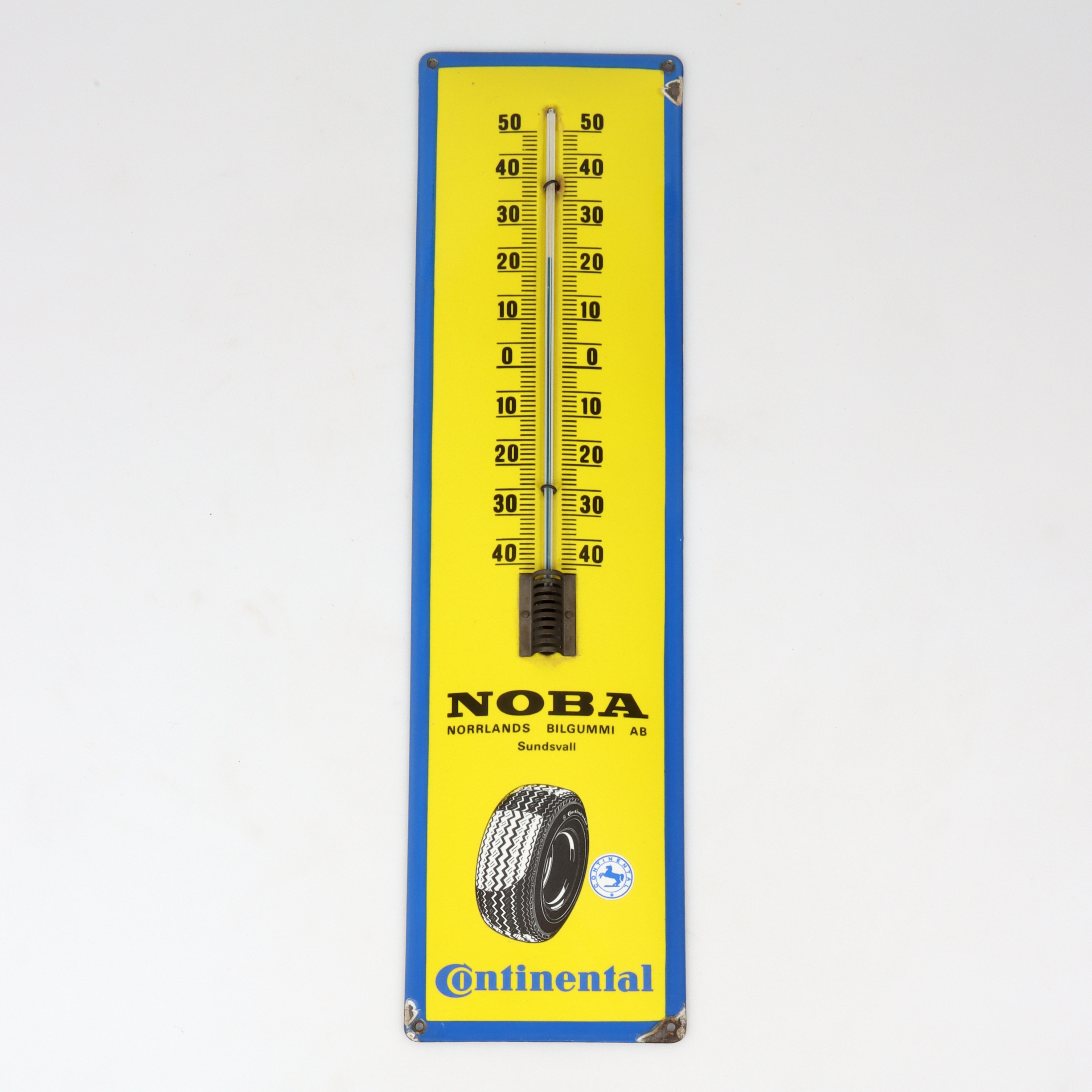 TERMOMETER, emalj, NOBA, Continental, 1900-tal.