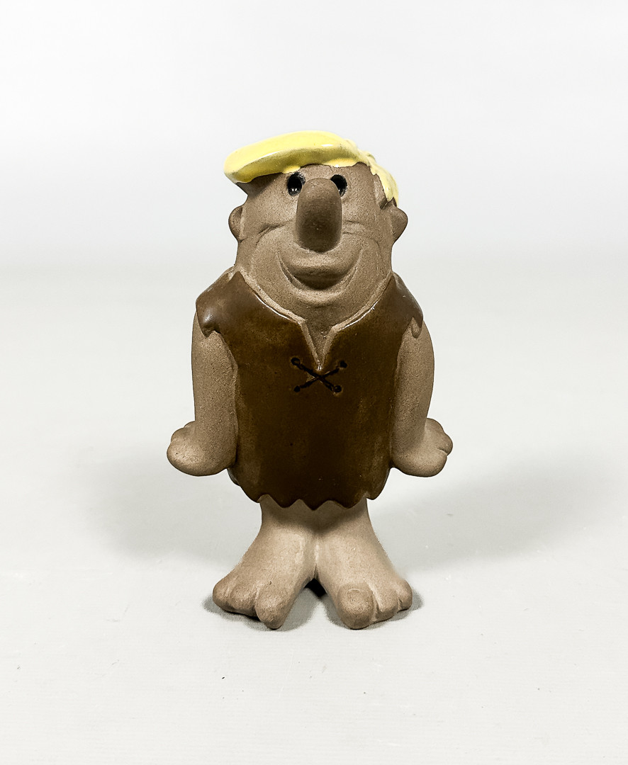 DOROTHY CLOUGH. FIGURIN, stengods, "Barney Granit", ur serien The Flintstones, Upsala-Ekeby, omkring 1950.