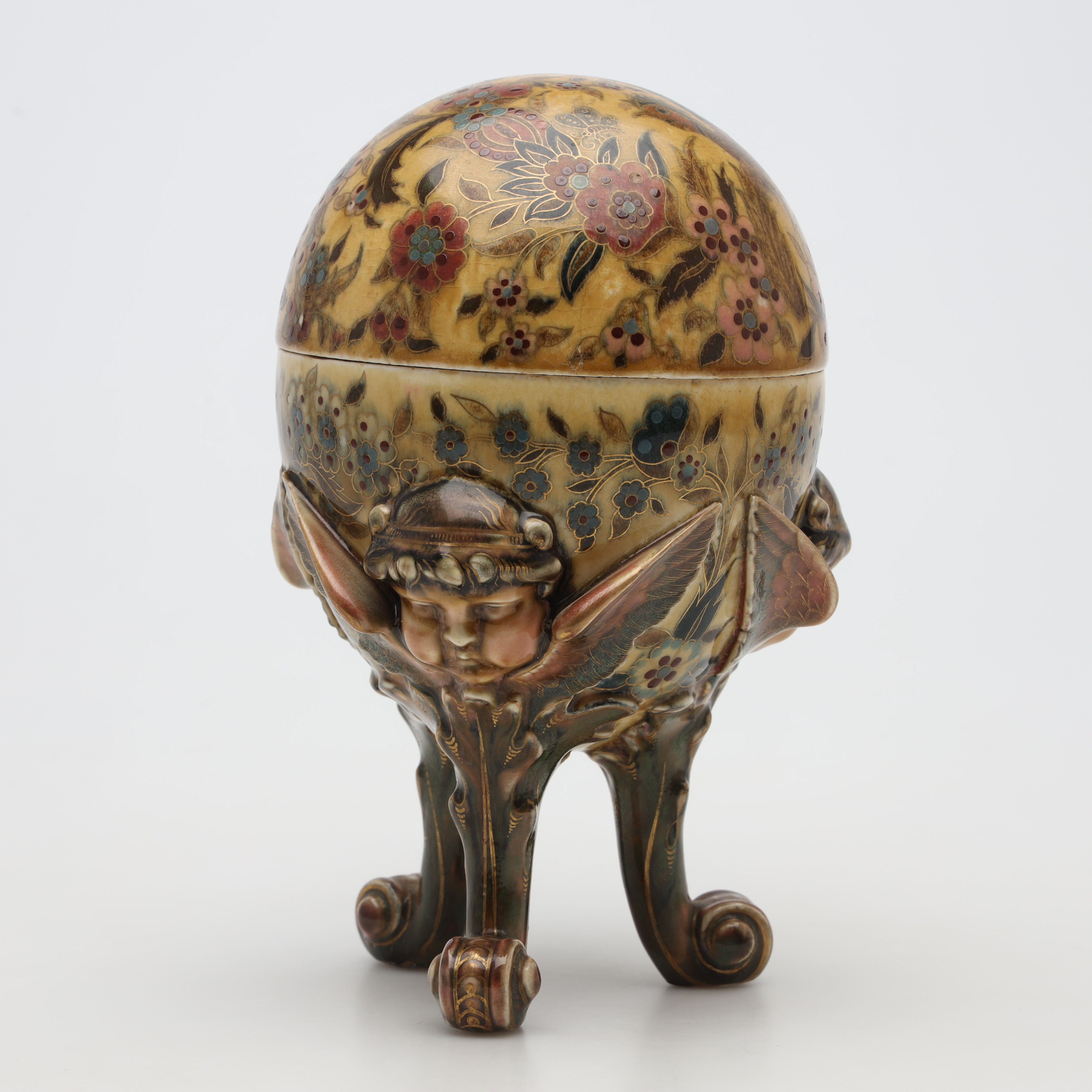 LOCKSKÅL, majolika, 18/1900-tal.