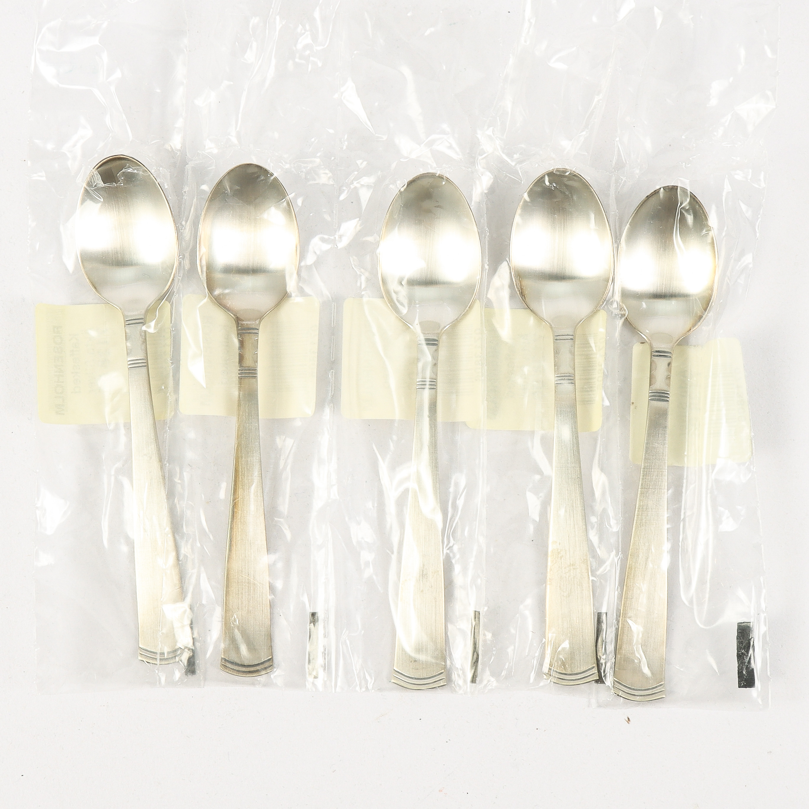 KAFFESKEDAR 5 stycken silver, modell Rosenholm.