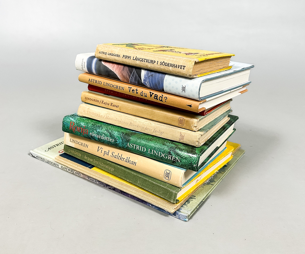 ASTRID LINDGREN. BÖCKER, 11 volymer, 1900-tal.