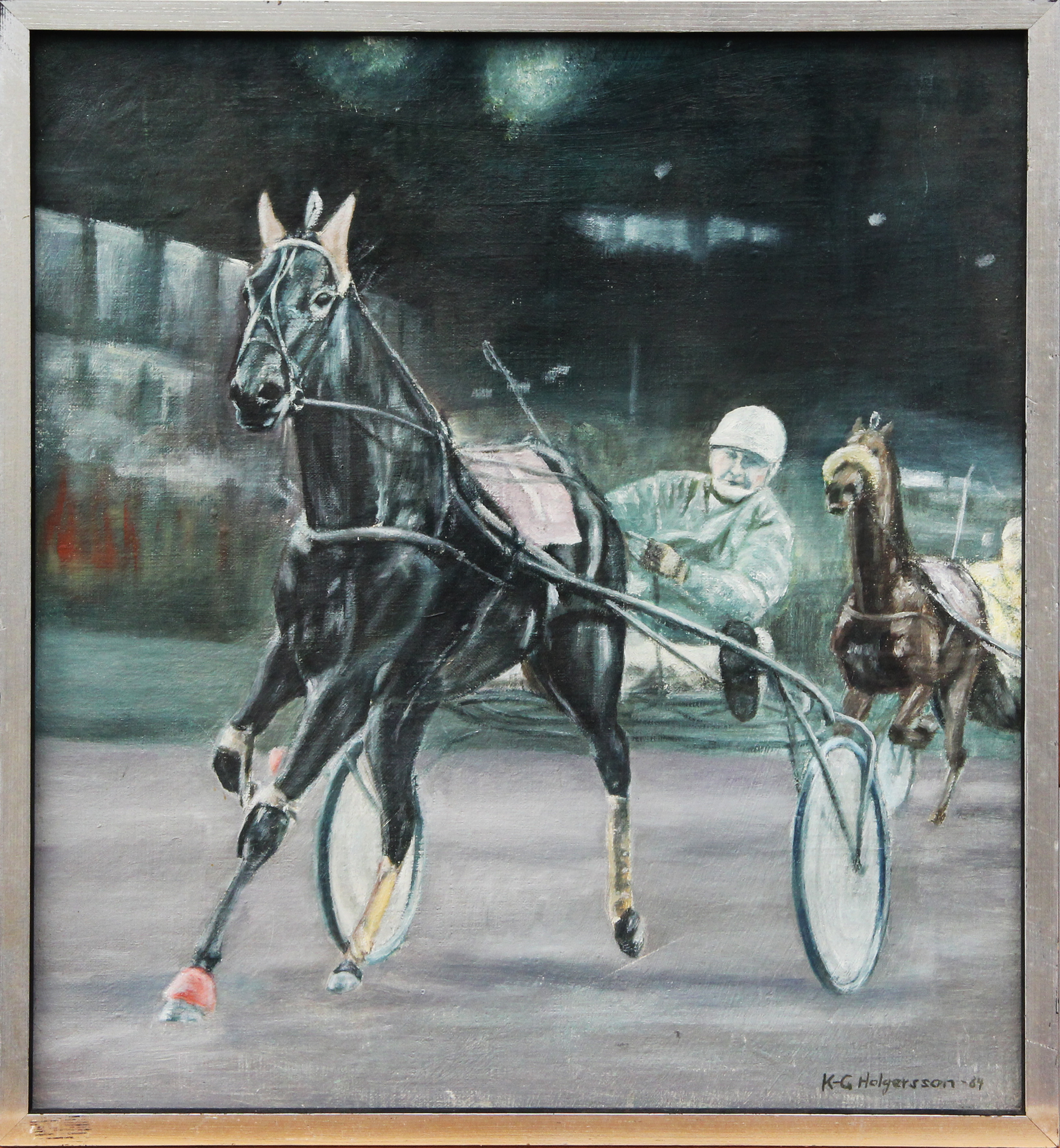 K-G HOLGERSSON. OLJA, på duk, signerad, 1984.