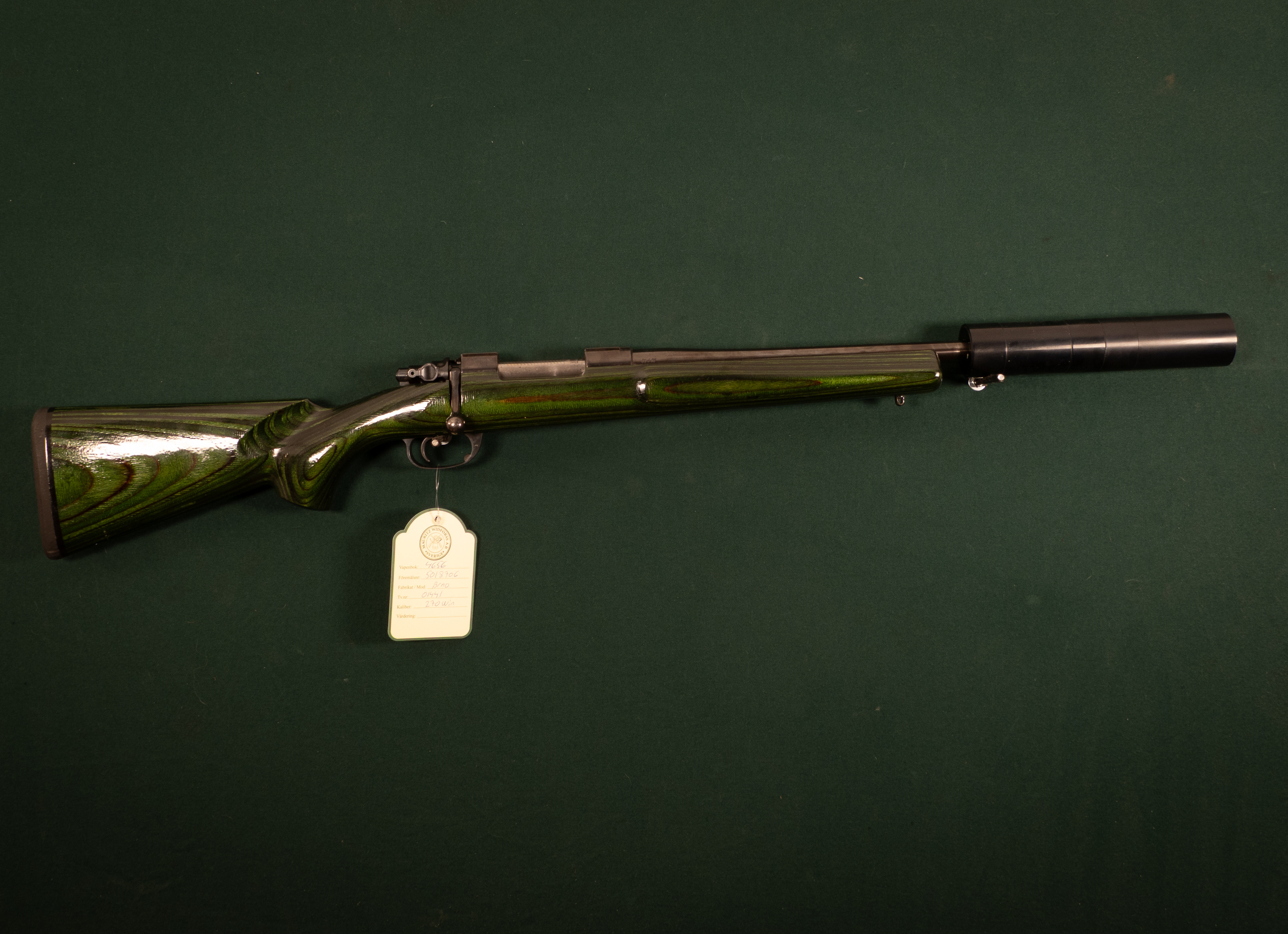Brno Model ZG47 Kaliber 270 win. Tillv.nr. 01441 Se 2035415.