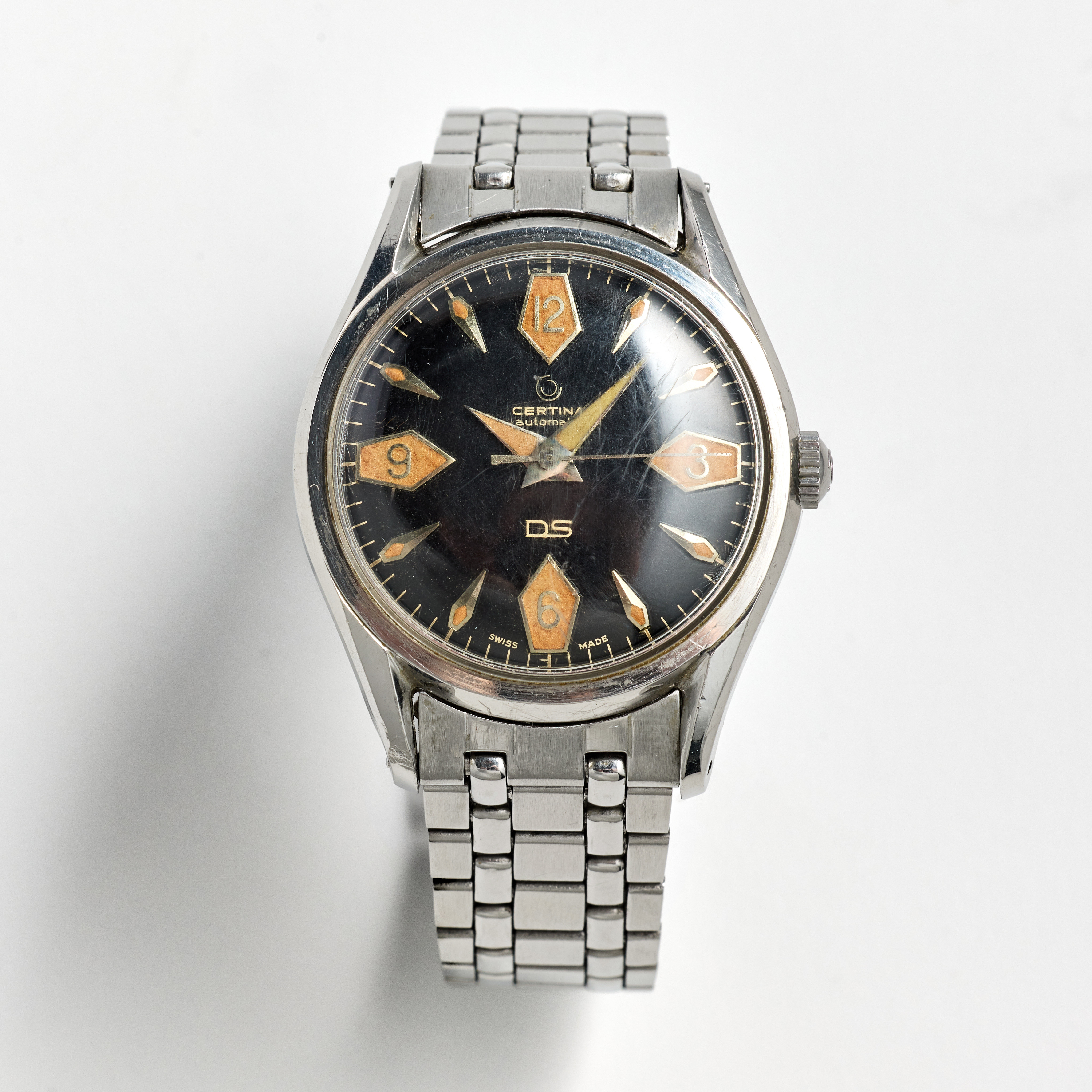 CERTINA, DS, Diver, "First Execution", armbandsur, 36 mm, stål (Staybrite), ca 1959.