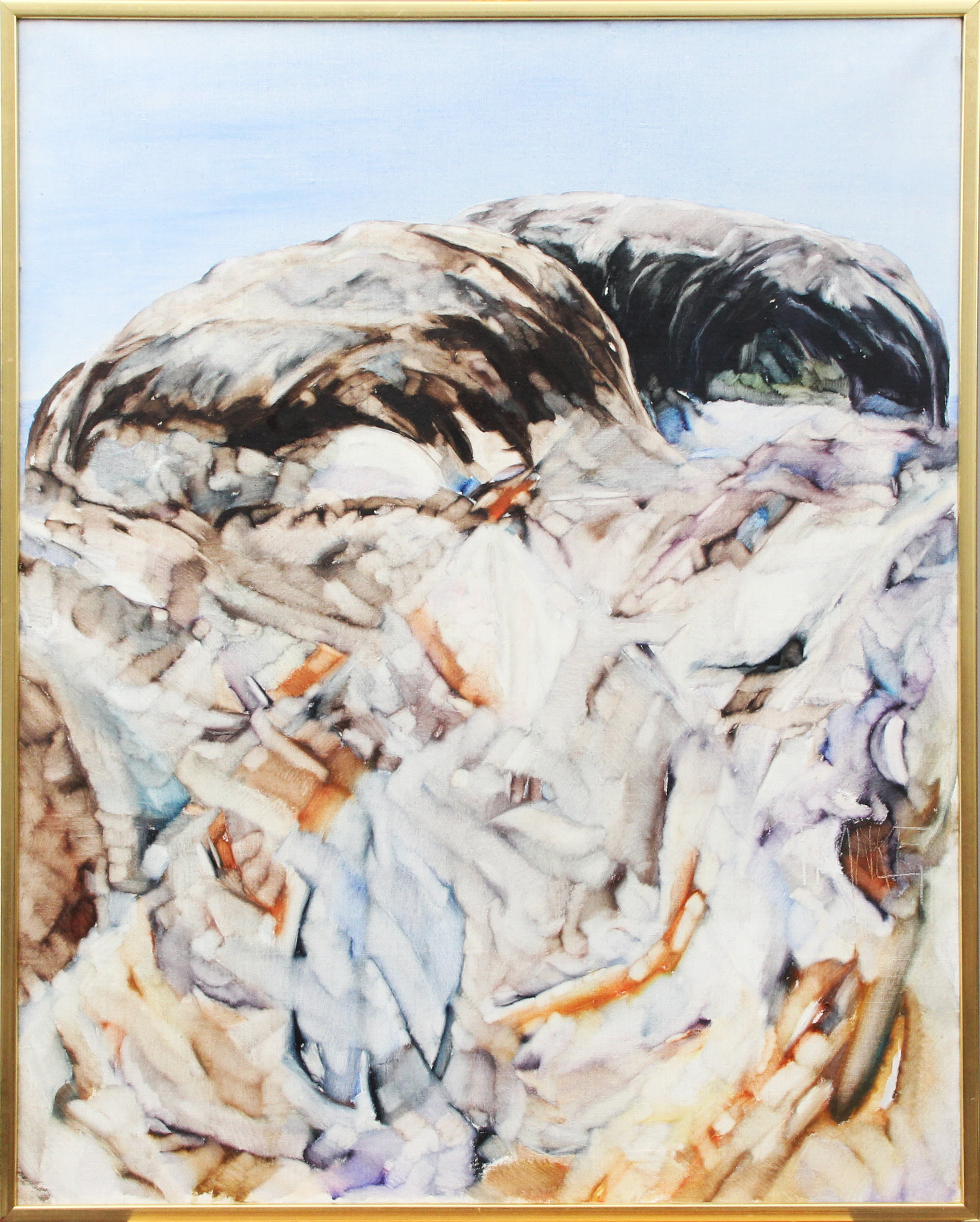 LARS FRANKE. TILLSKRIVEN. OLJA, på duk "Fluktuation" osignerad. 1990.