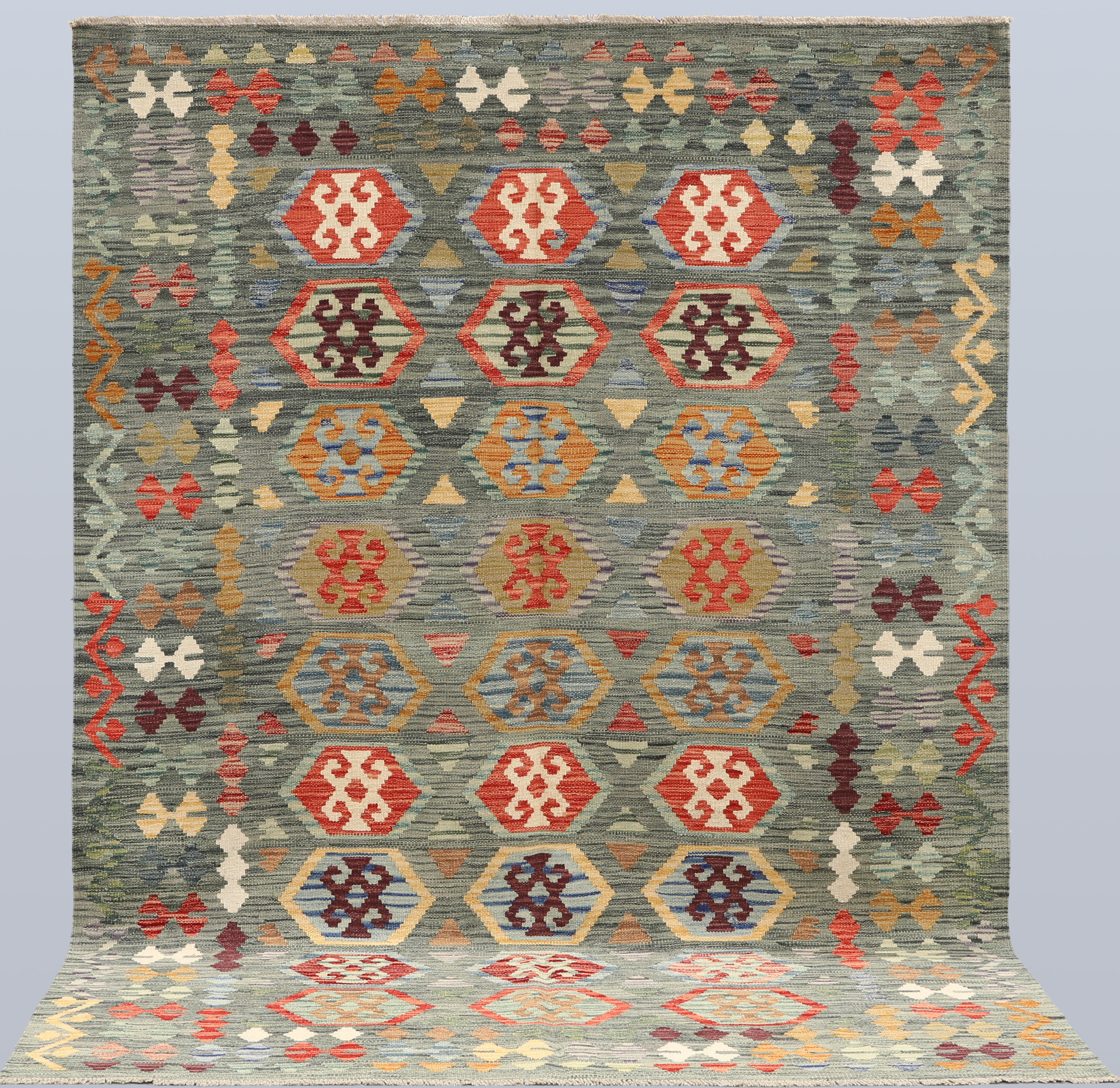 ORIENTMATTA. Kelim klassisk design, 234 x 169 cm.