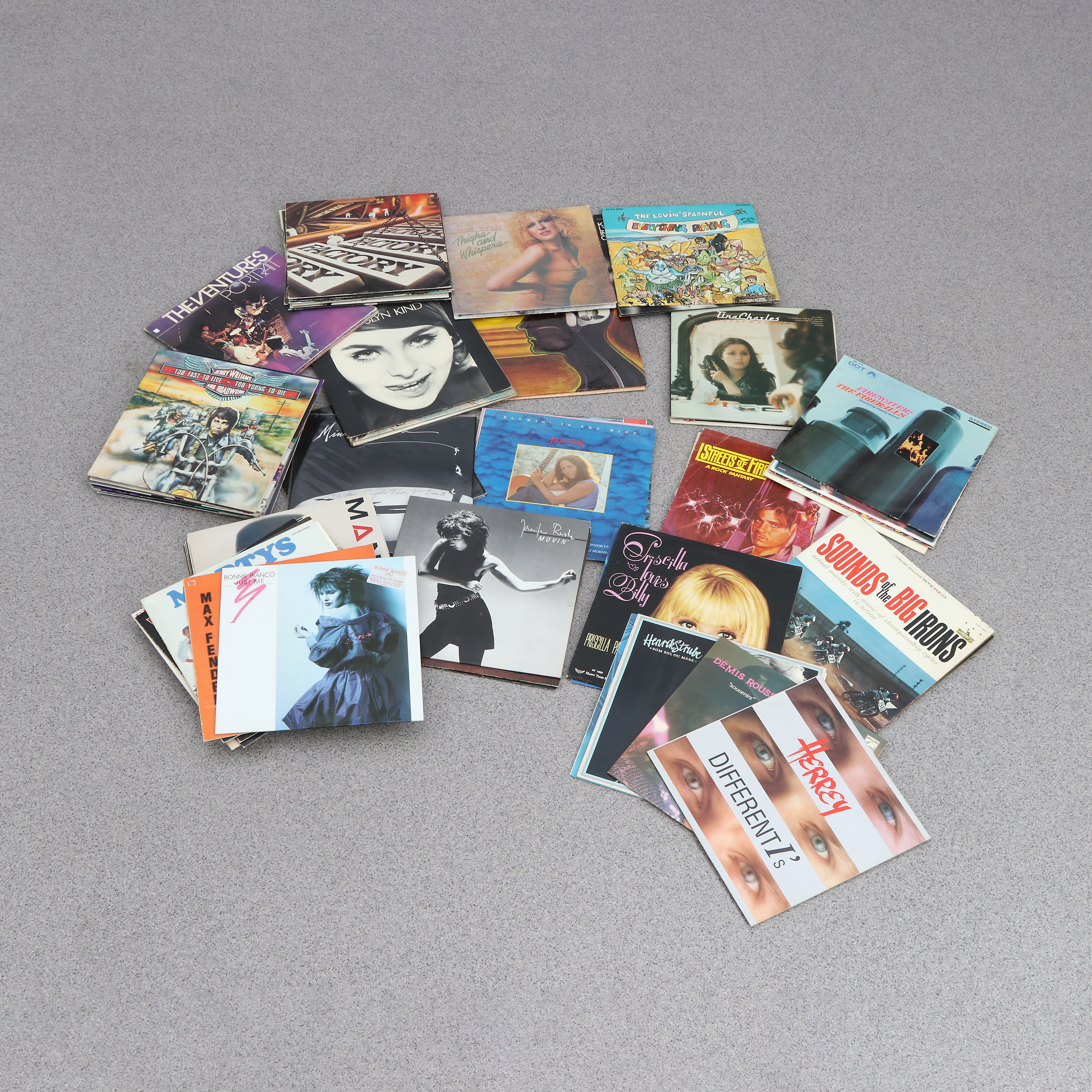 PARTI LP-SKIVOR, CA 70 ALBUM. Bl.a. Magnus Uggla och Factory.