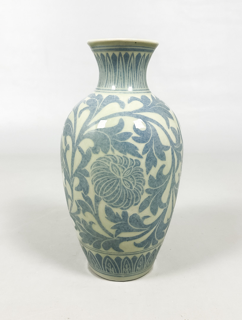 VAS, stengods, Korea, Signatur.