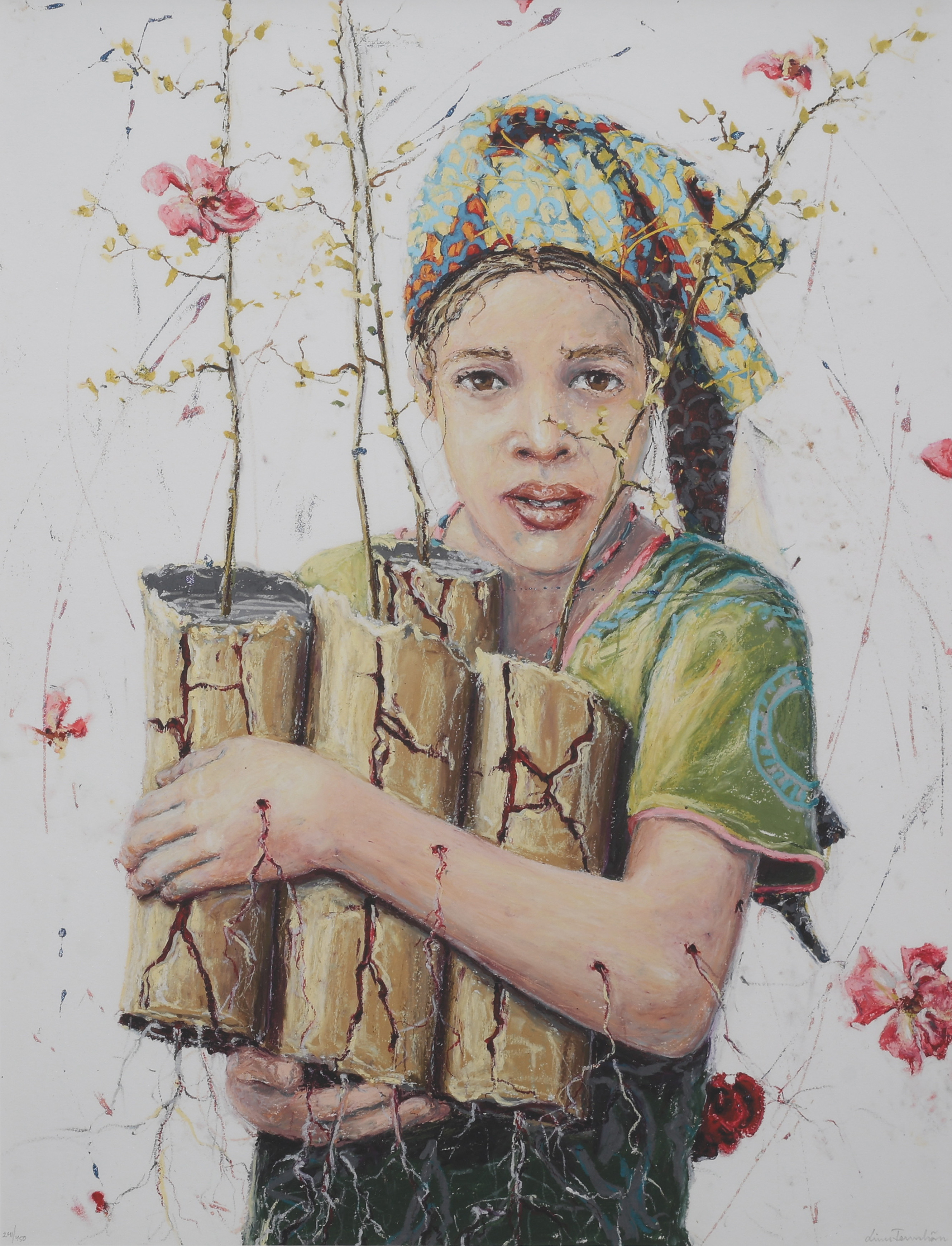 LINN FERNSTRÖM. FÄRGOFFSET, "BLODKÄRL", SIGNERAD OCH NUMRERAD 241/450, 2007.