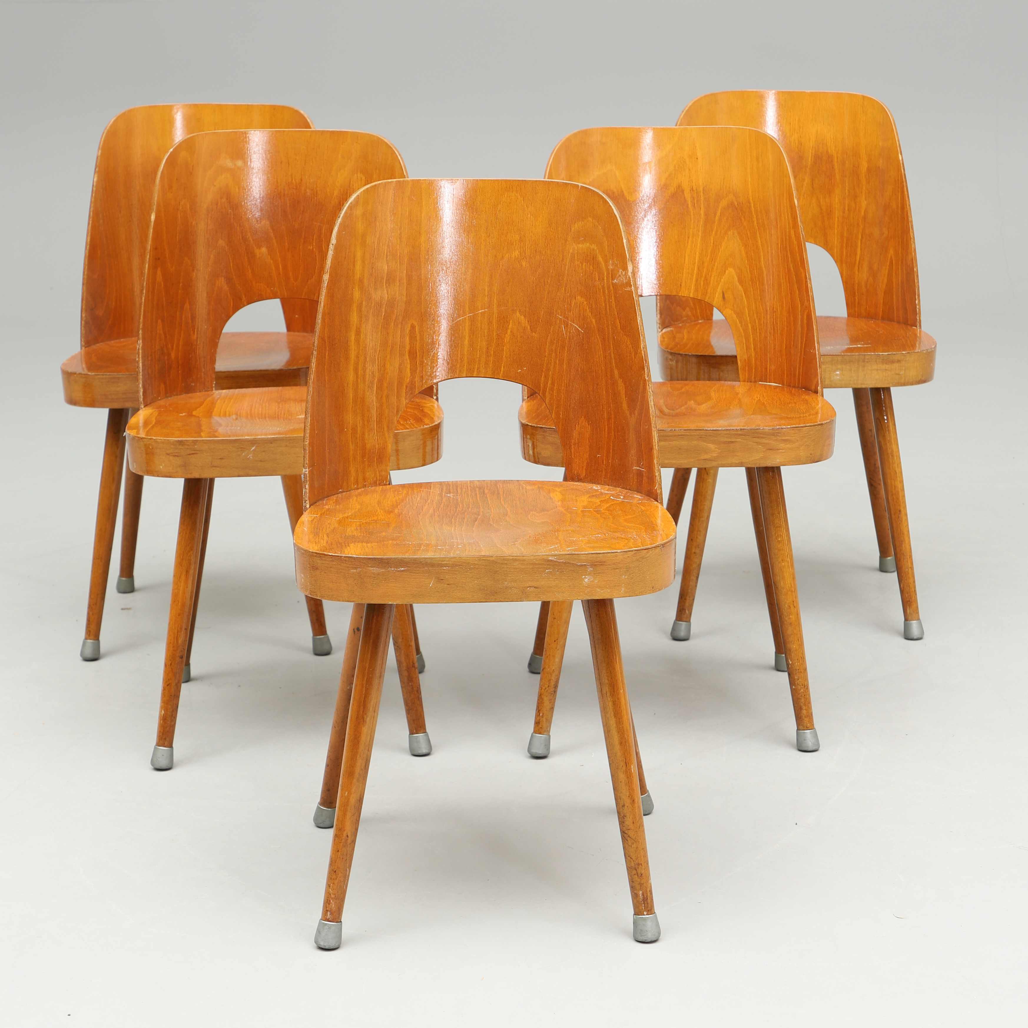 STOLAR, 5st, Oswald Haerdtl för Thonet, Tjeckoslovakien.