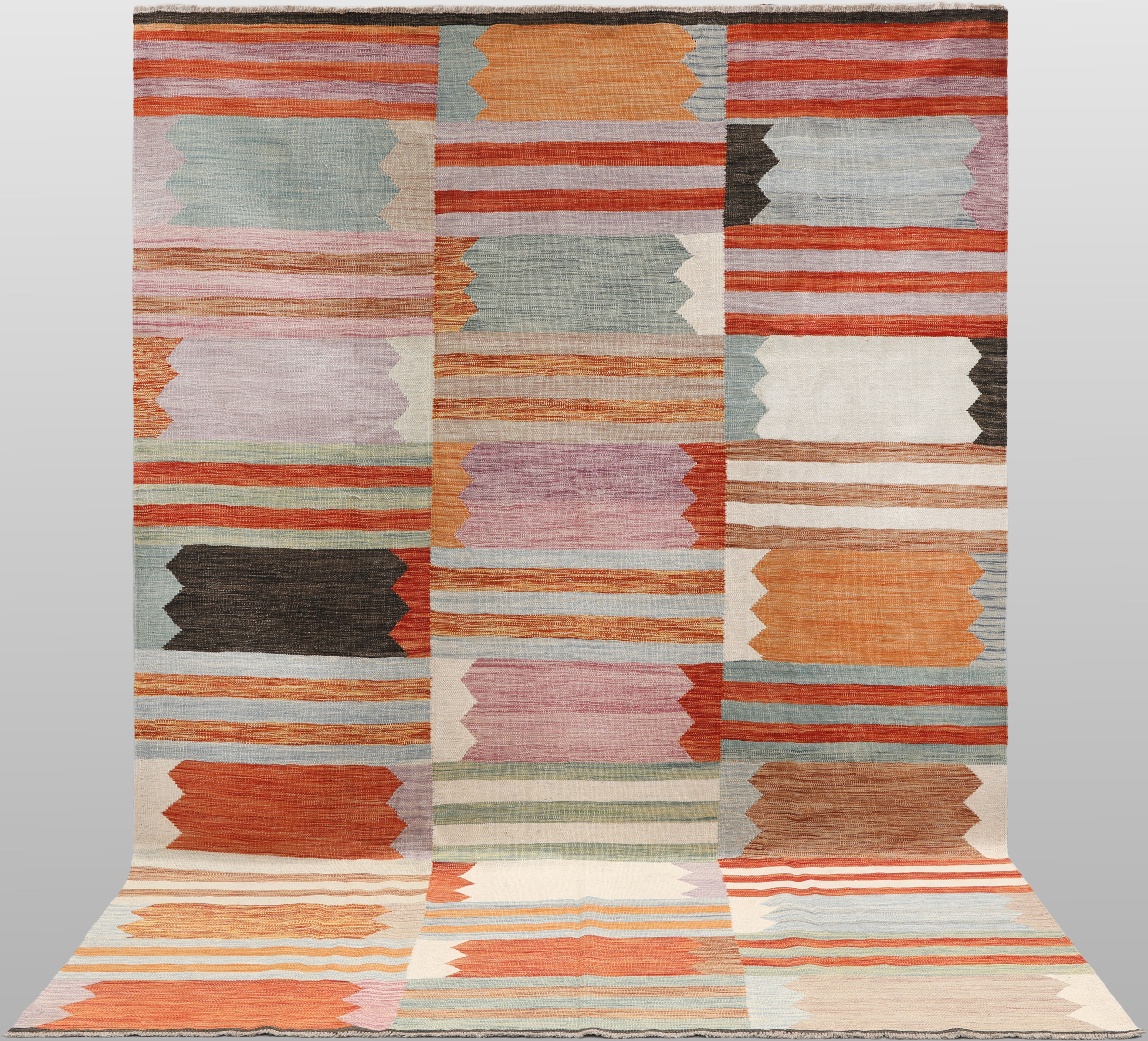 ORIENTMATTA. Kelim modern design, 303 x 203 cm.