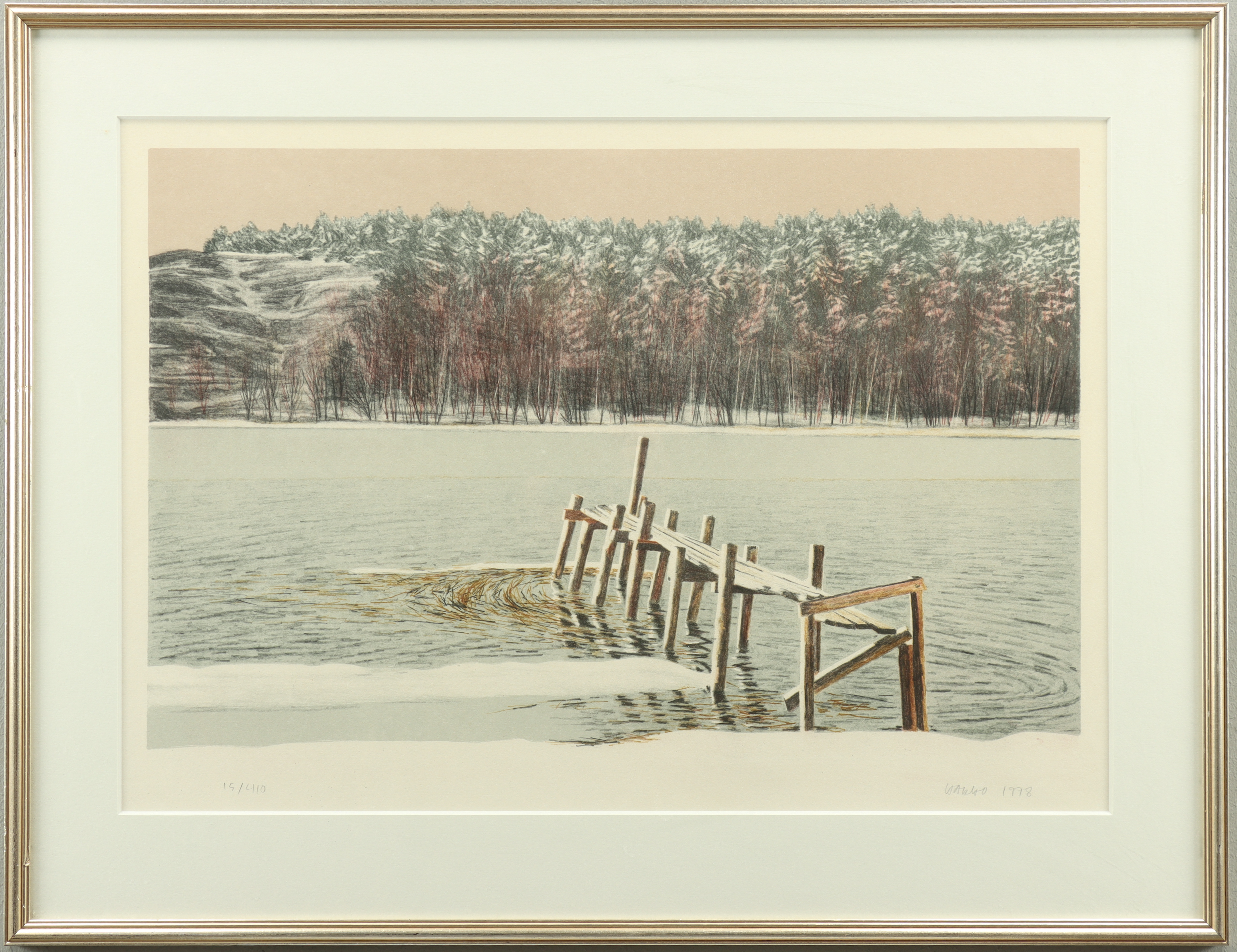 MARGARETHA HAKKO. Litografi 15/410, signerad 71978.