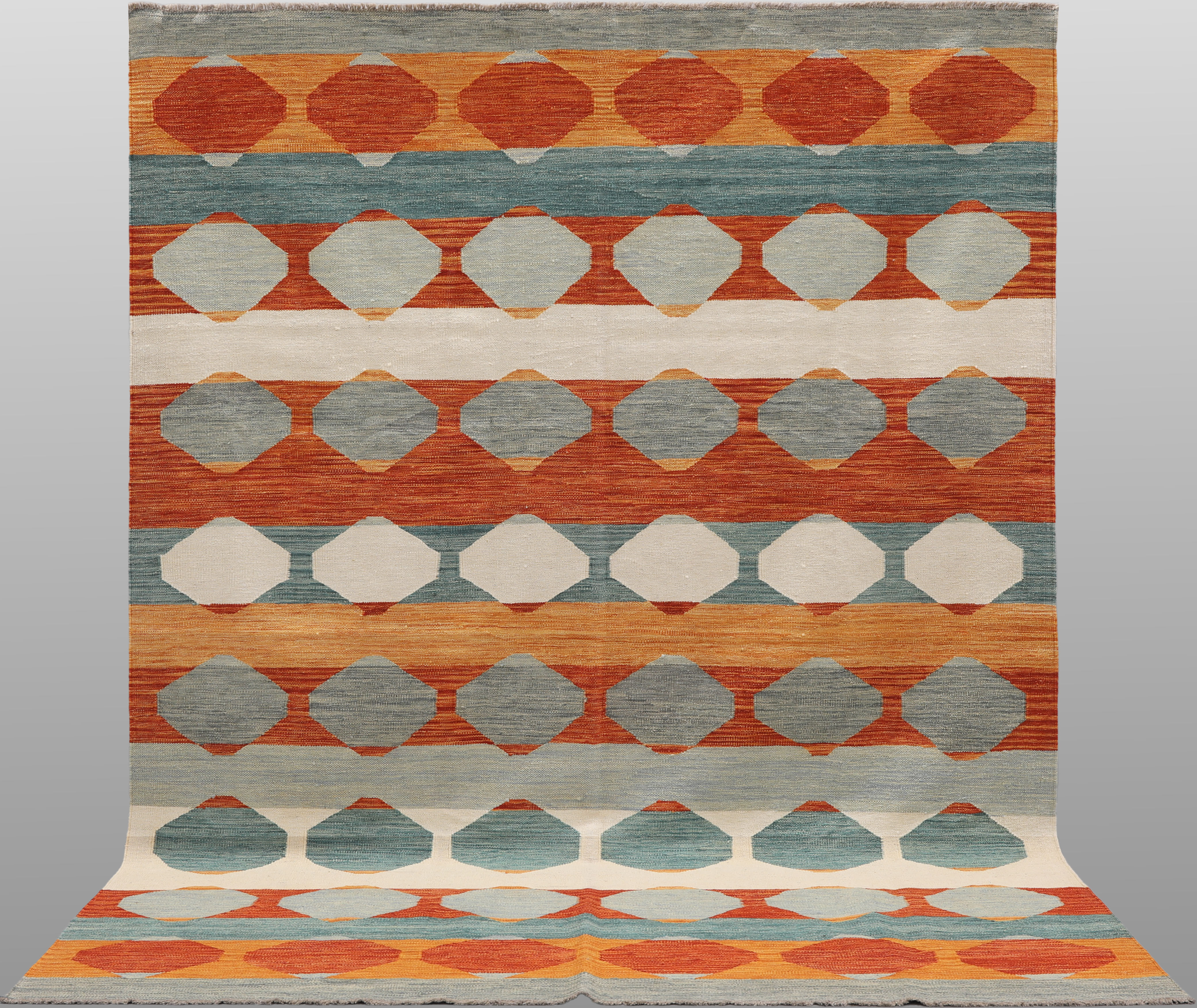 ORIENTMATTA. Kelim modern design, 299 x 207 cm.