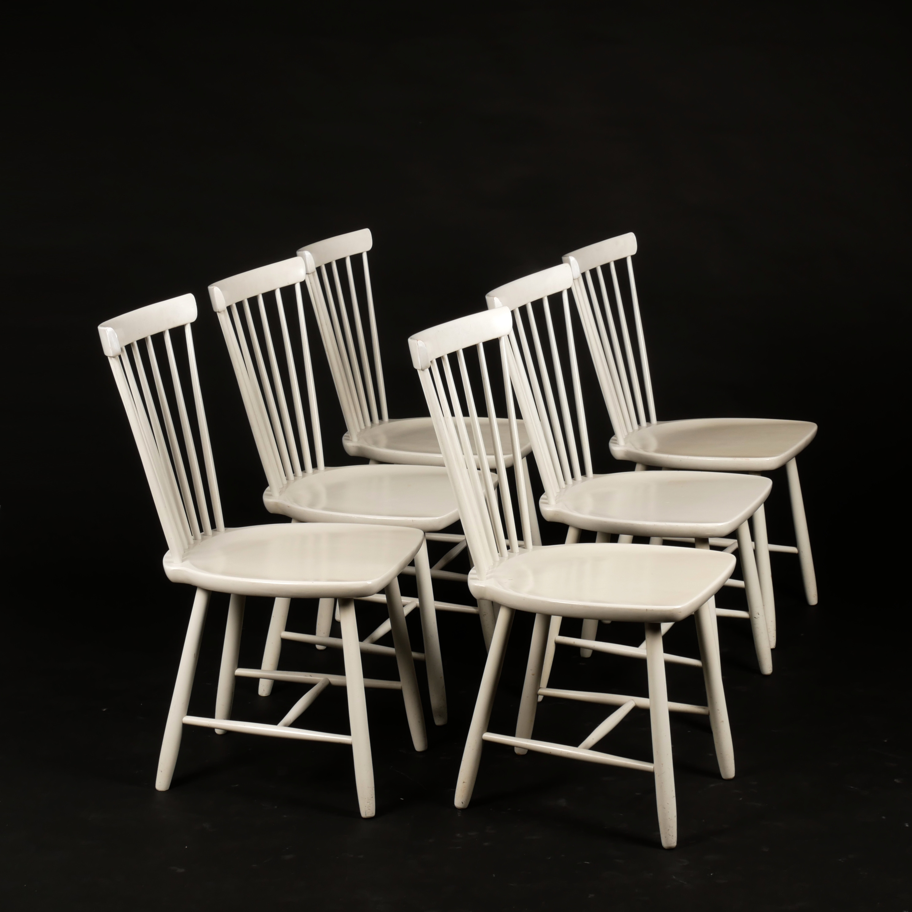 CARL MALMSTEN. Stolar, 6 st, "Lilla Åland", 1960-tal.
