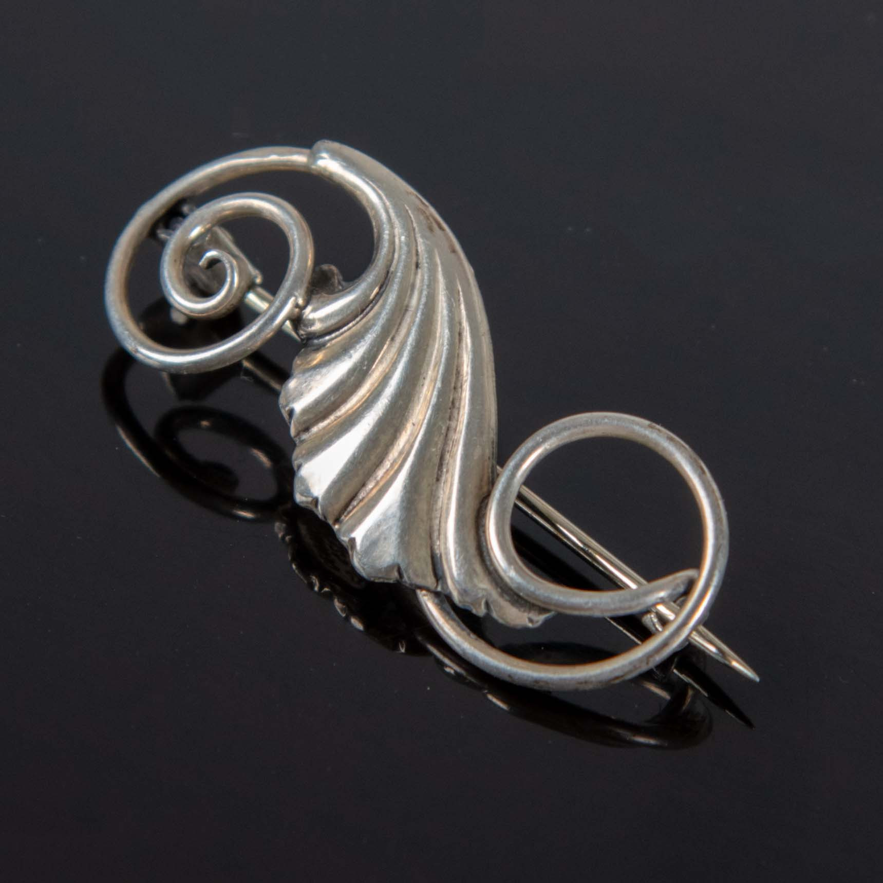 CHRISTIAN FOGH. Brosch, sterling silver, Danmark.