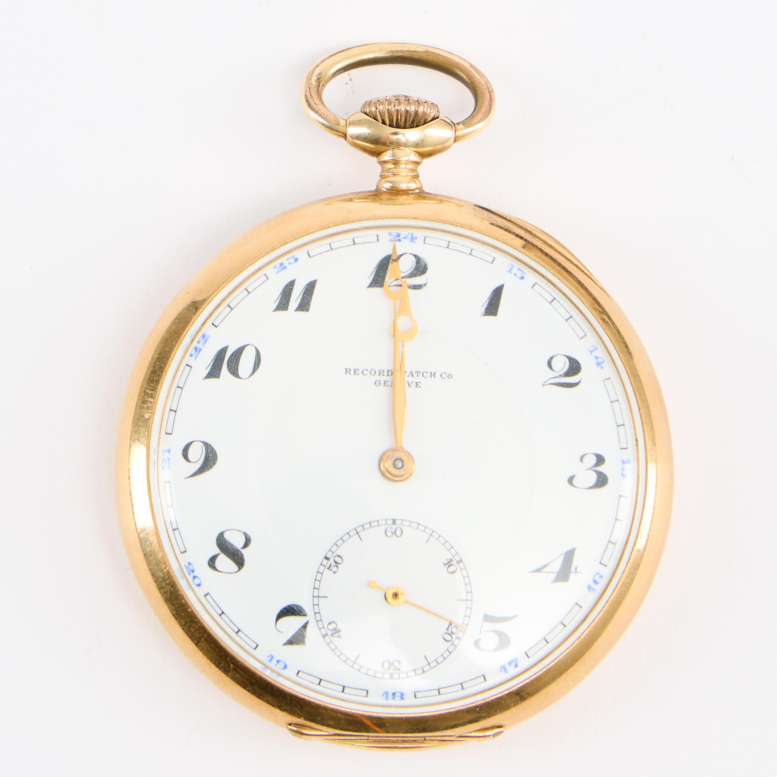 FICKUR, 14K guld, Record Watch Co, Geneve, 1900-talets första hälft.