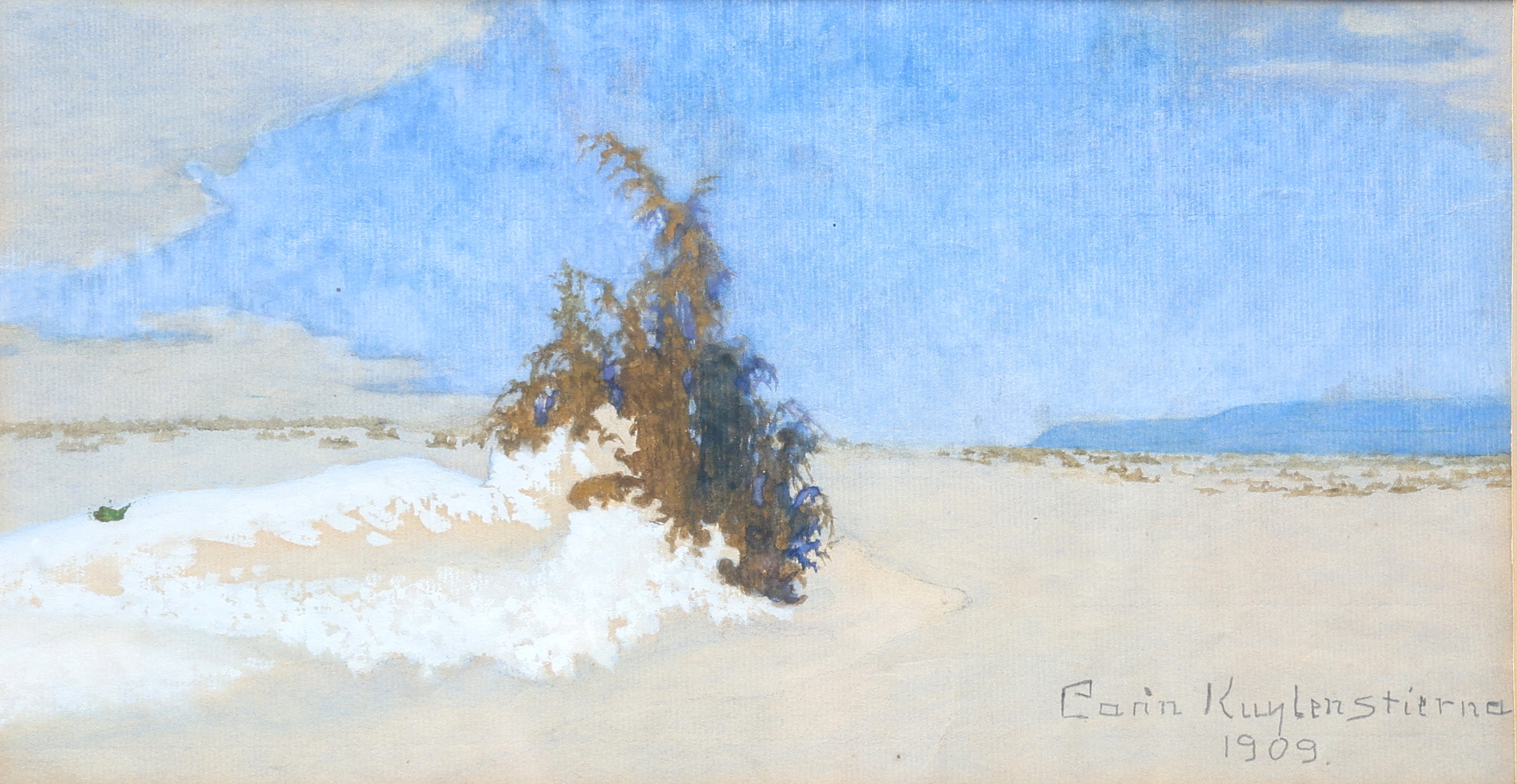 KARIN KUYLENSTIERNA. CARIN KUYLENSTIERNA. Akvarell på papper, signerad, daterad 1909.