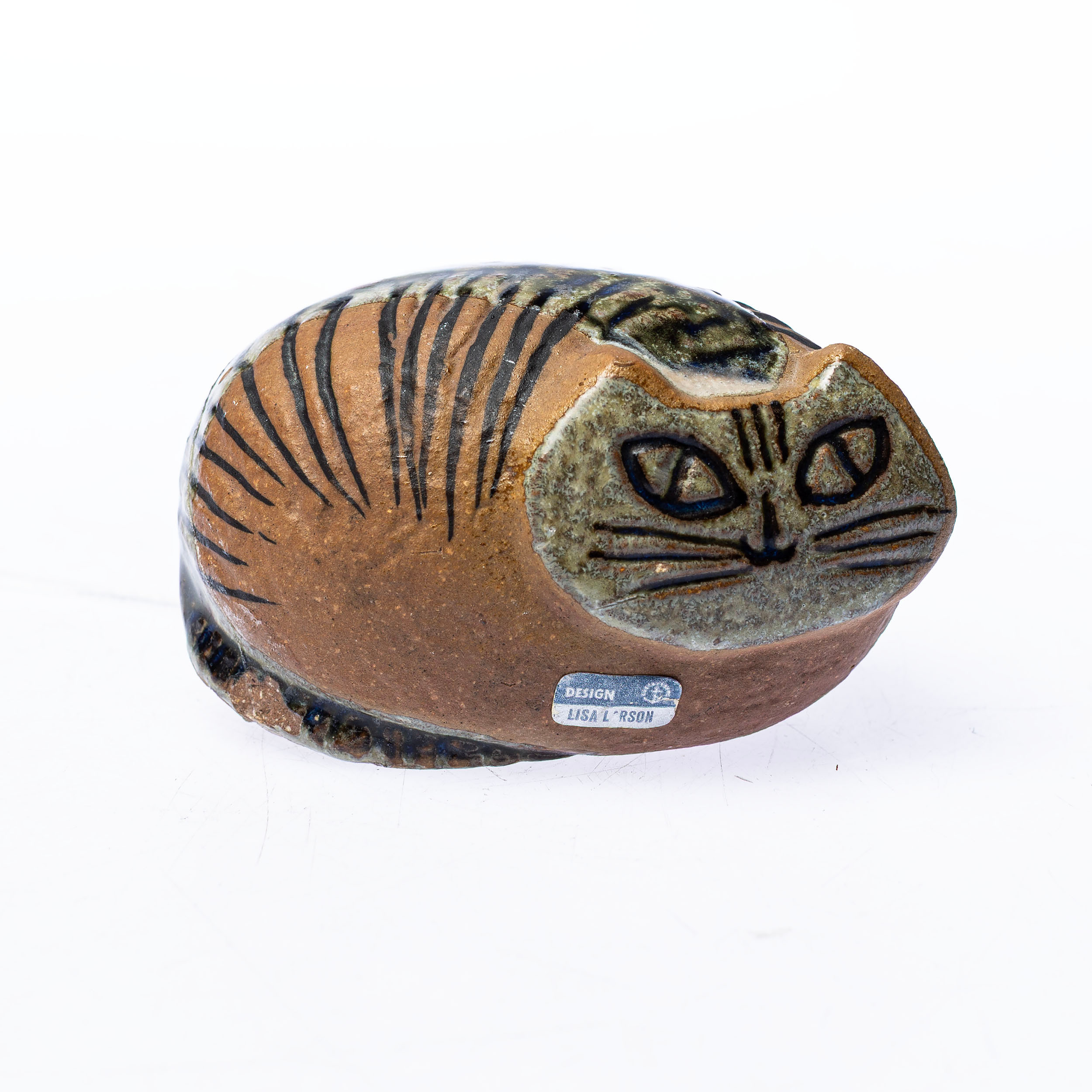 LISA LARSON. Figurin, "Katt", ur serien "Lilla Zoo", Gustavsberg, 1956-78.