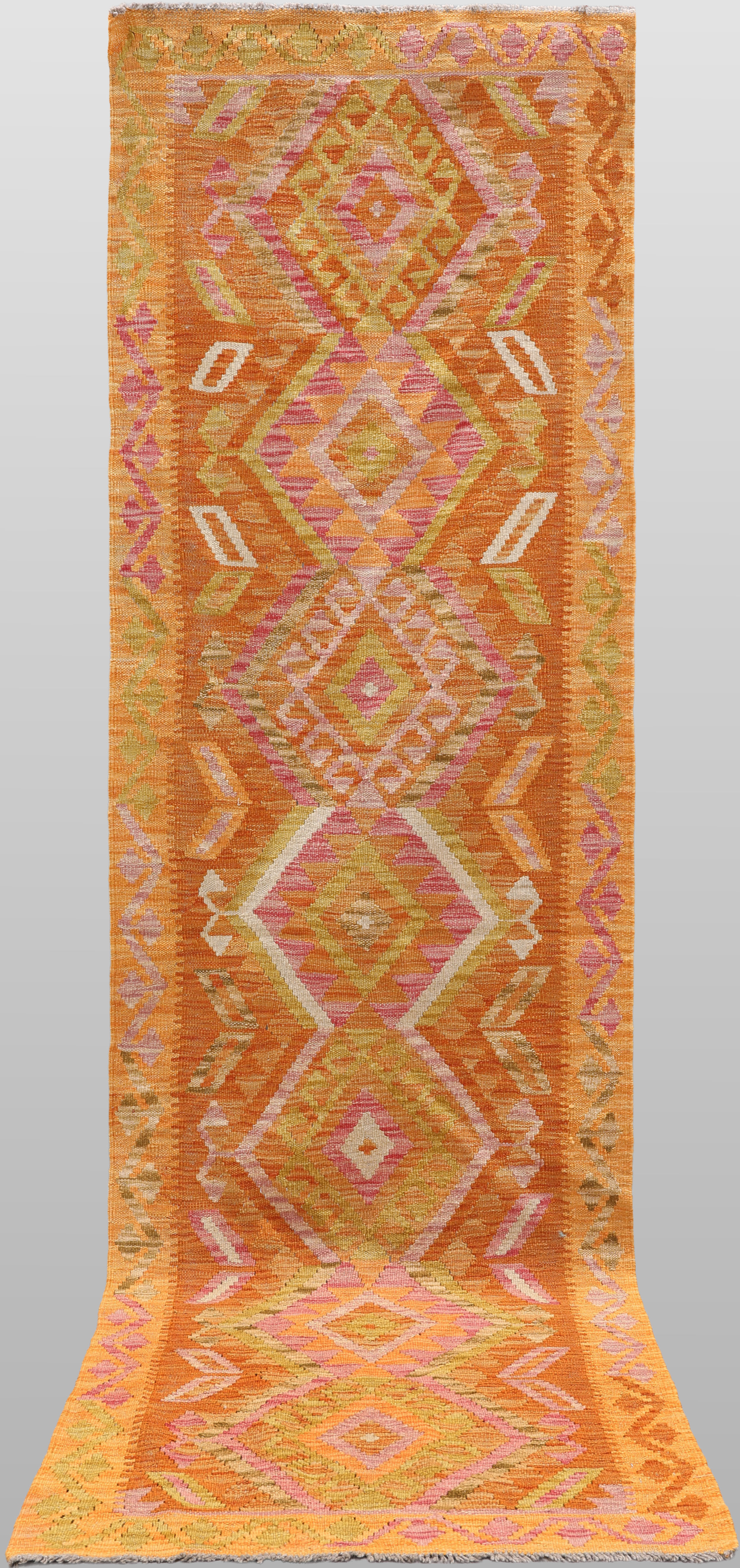 ORIENTMATTA. Kelim klassisk design, gallerimodell, 291 x 80 cm.