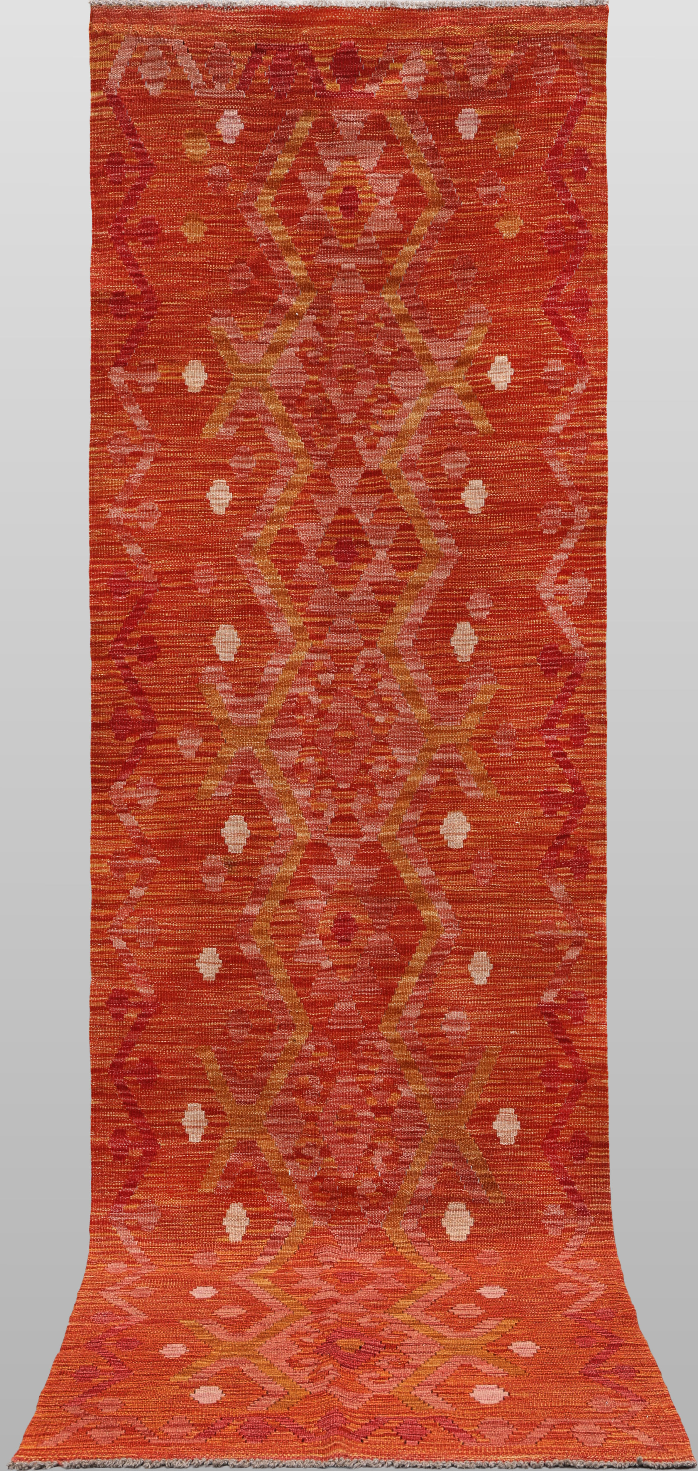 ORIENTMATTA. Kelim klassisk design, gallerimodell, 288 x 87 cm.