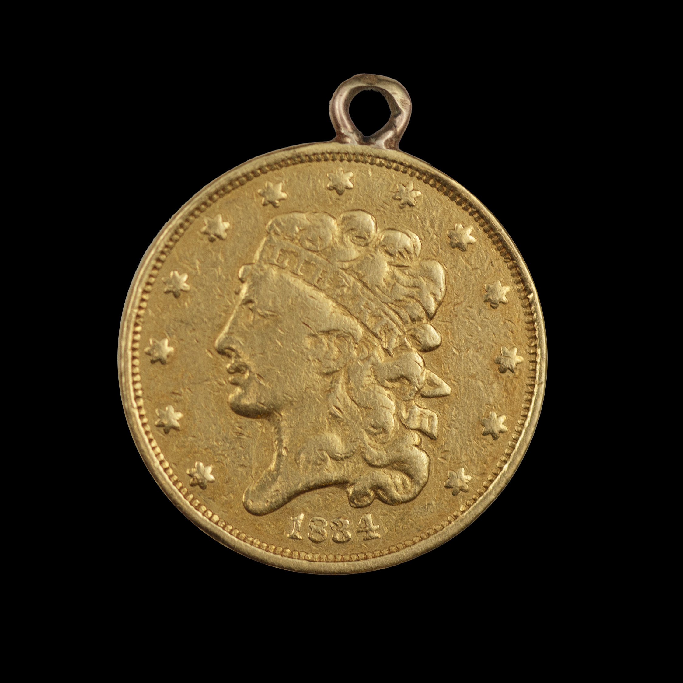 GULDMYNT, 5 DOLLAR, 1934, CLASSIC HEAD HALF EAGLES, PLANE 4, USA, 21,6 KARAT GULD.