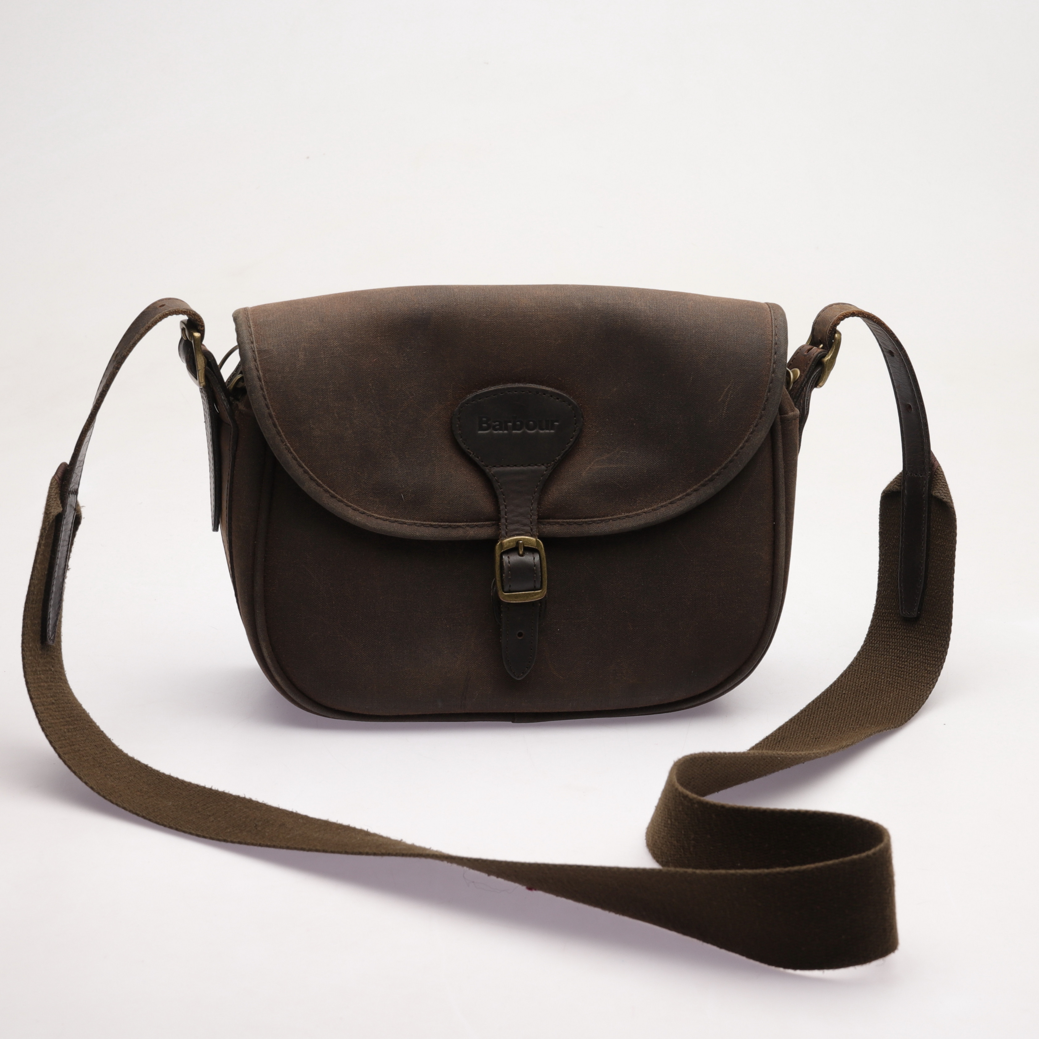VÄSKA, 1 st, vaxad bomull/läder, Barbour.