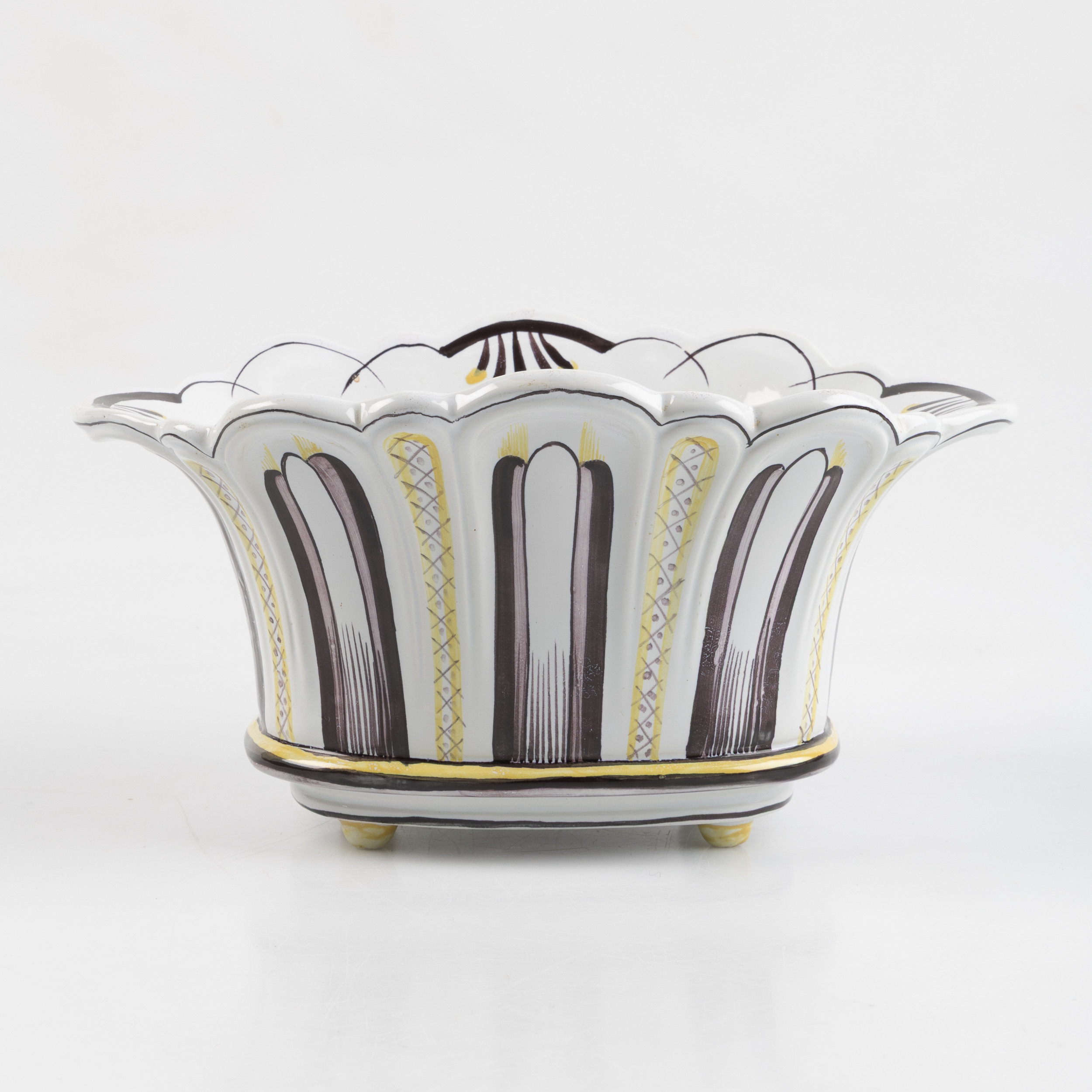 JARDINÄR, flintgods, Gefle, 1900-talets andra kvartal, med insats.