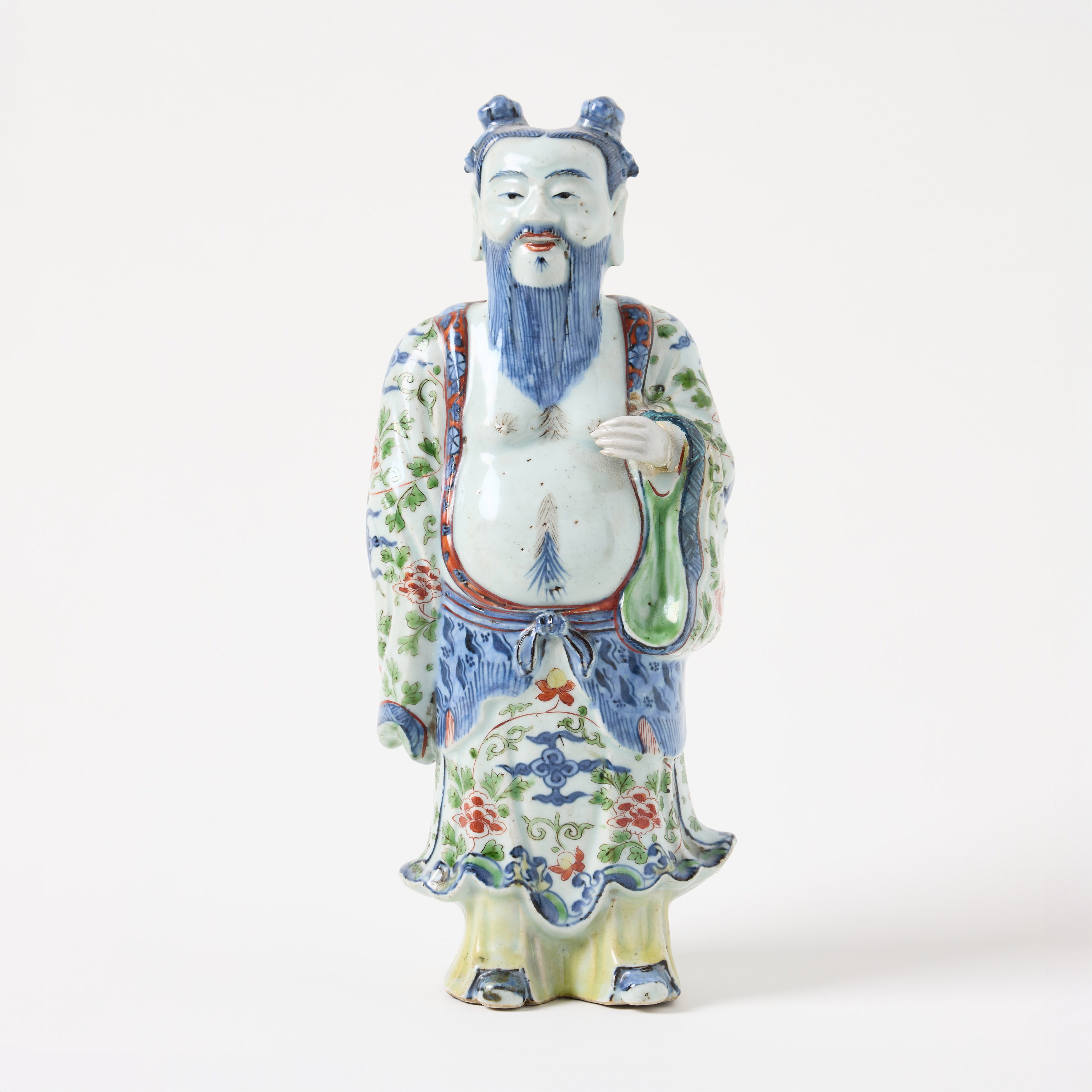 A Chinese Famille Verte Porcelain Figure.