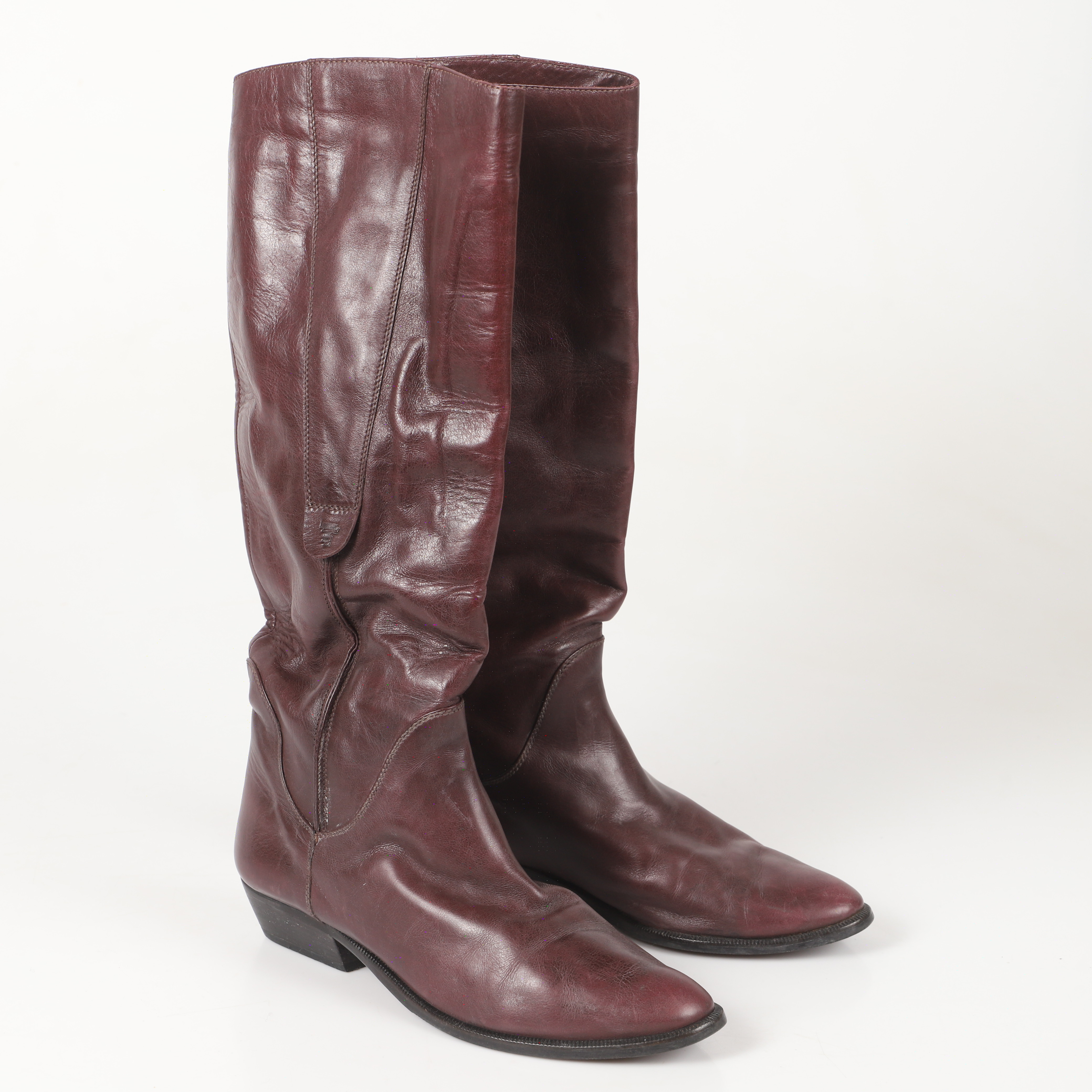 STÖVLAR, dammodell, skinn, Torretti, Italien.