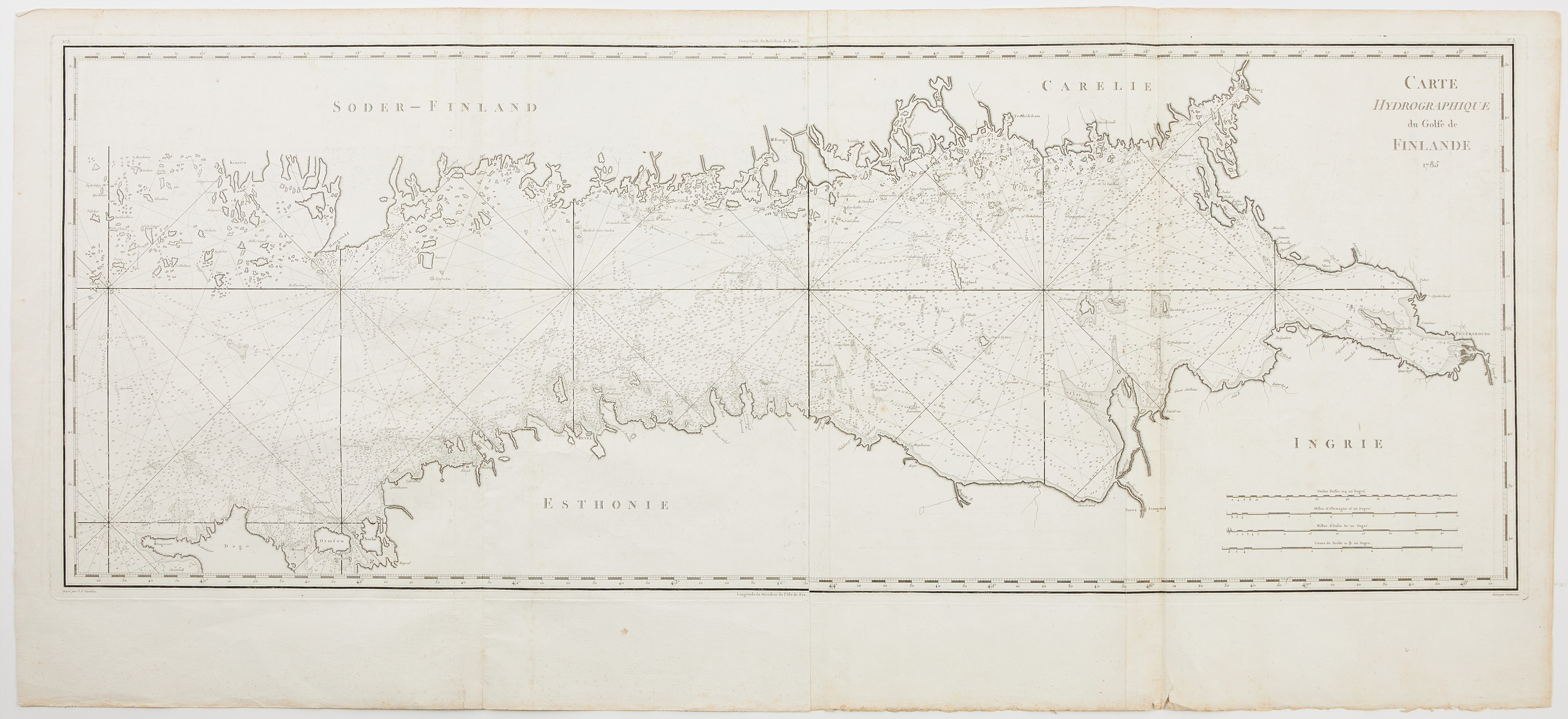 THE GULF OF FINLAND BY TARDIEU, C. 1785.