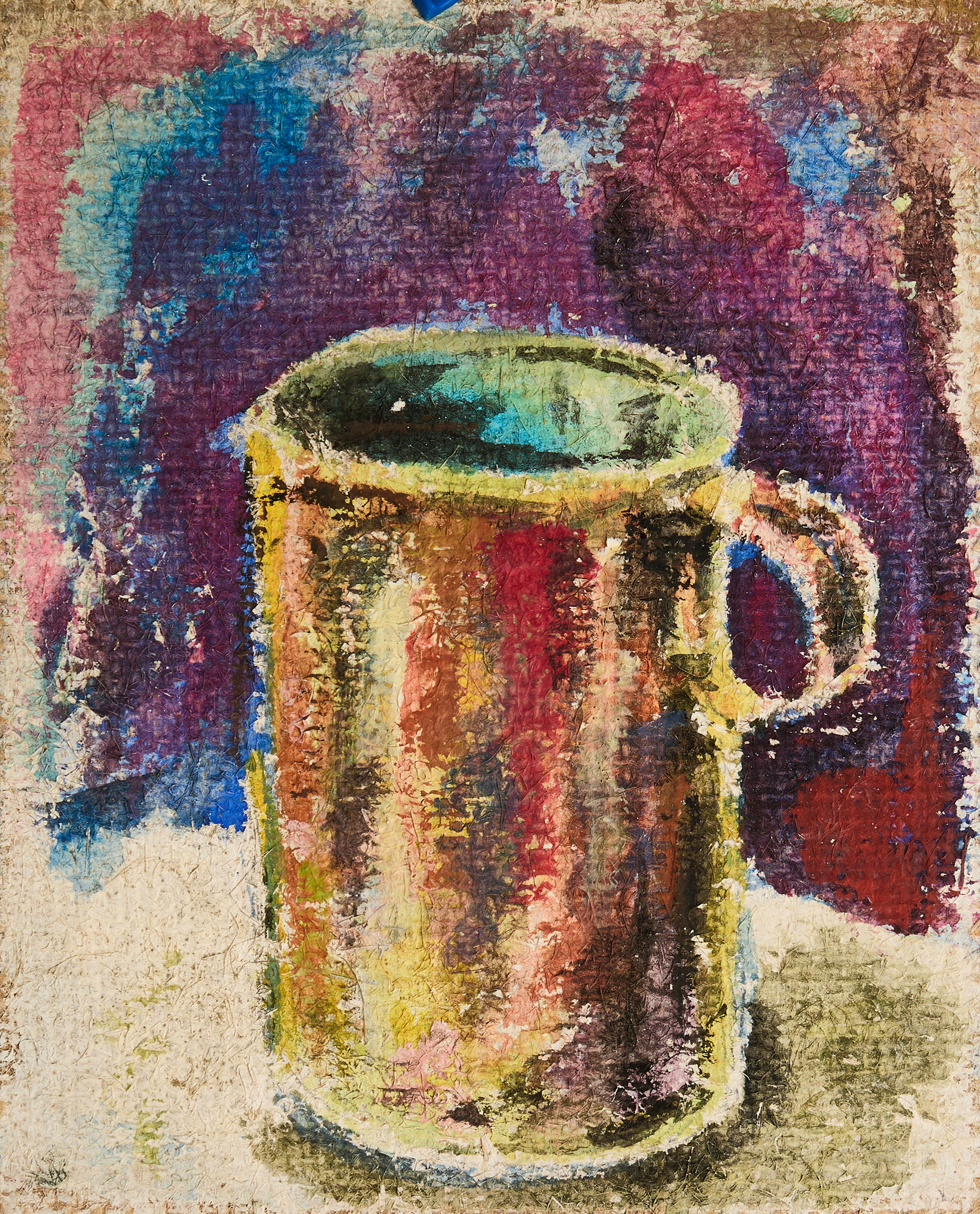 LENNART ROSENSOHN (1918-1994). Kopp, blandteknik på laminat/pannå.