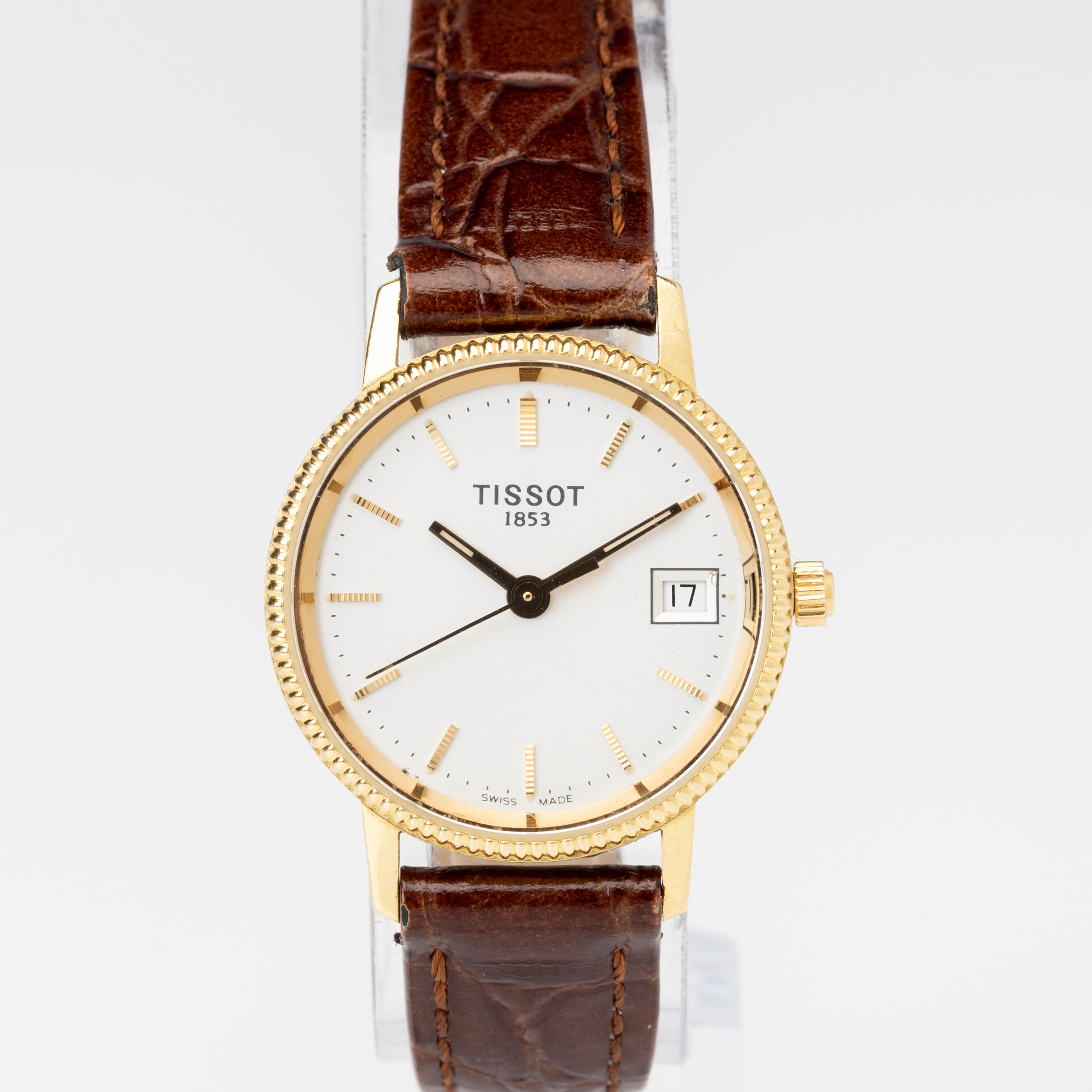 TISSOT, armbandsur, quartz, boett av 18K guld, 1900-talets andra hälft.