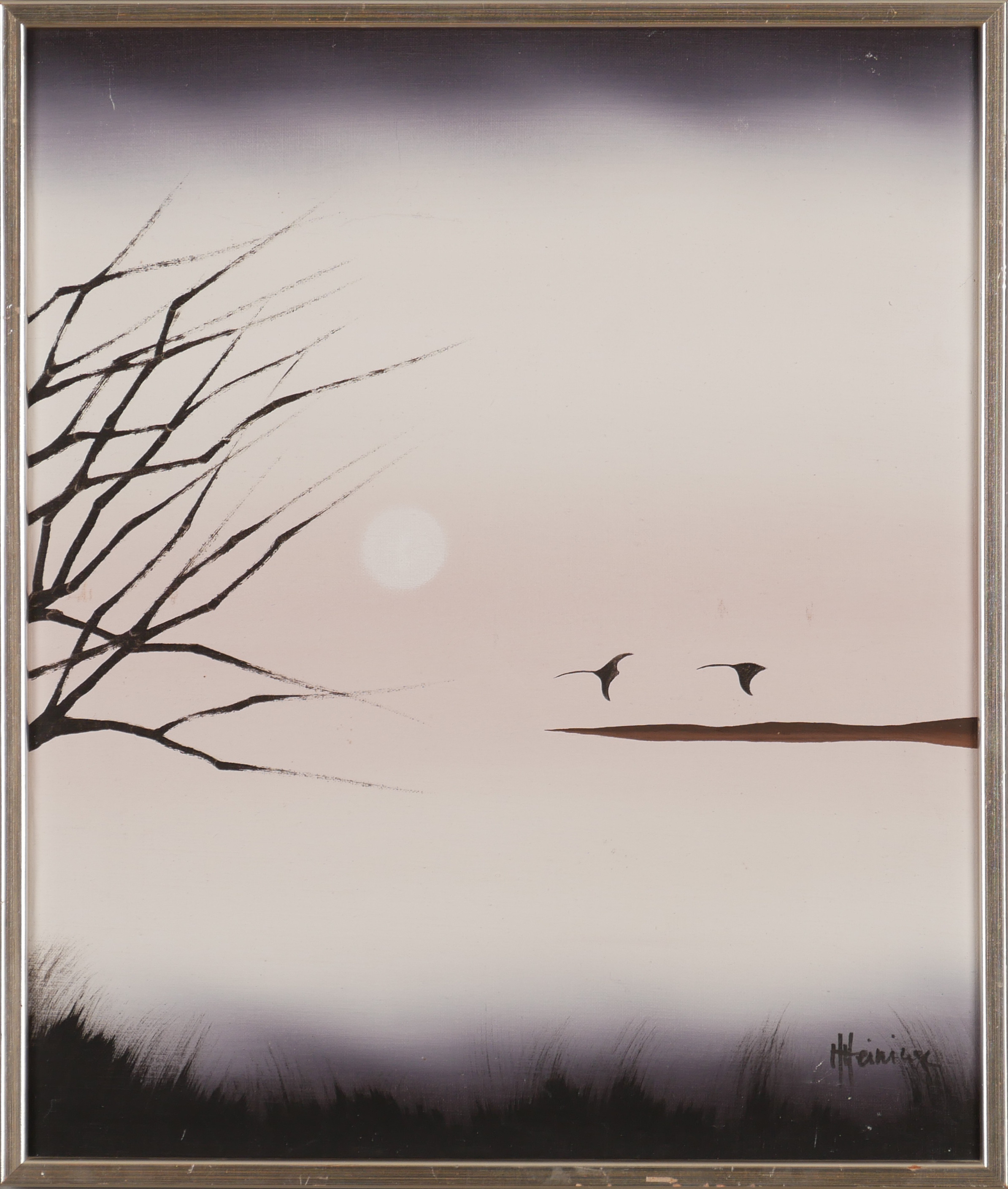 HELLE HEININGE. Akryl på duk, signerad Heininge.