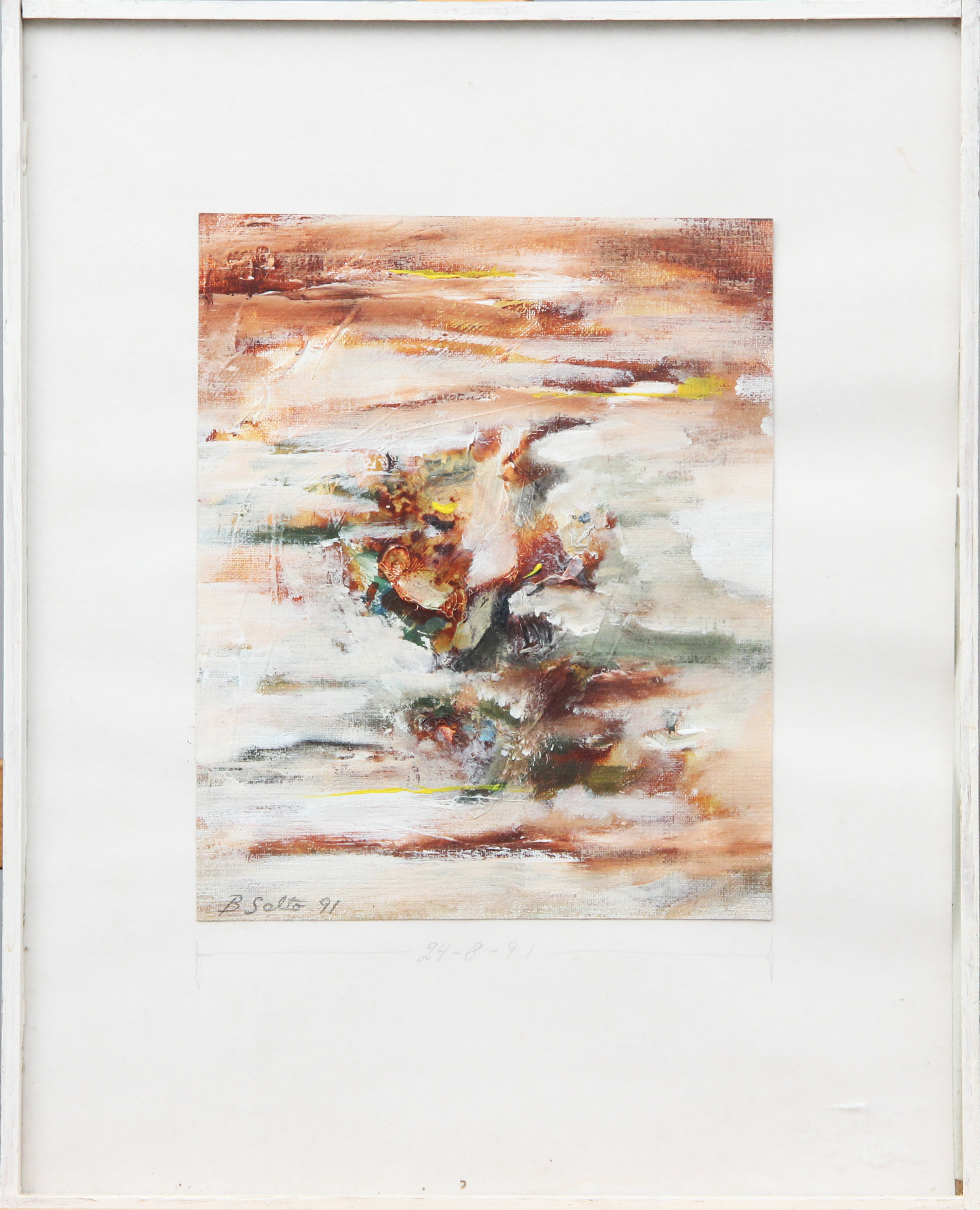 BENGT SALTÖ. OLJA, på duk, inglasad, signerad, 1991.