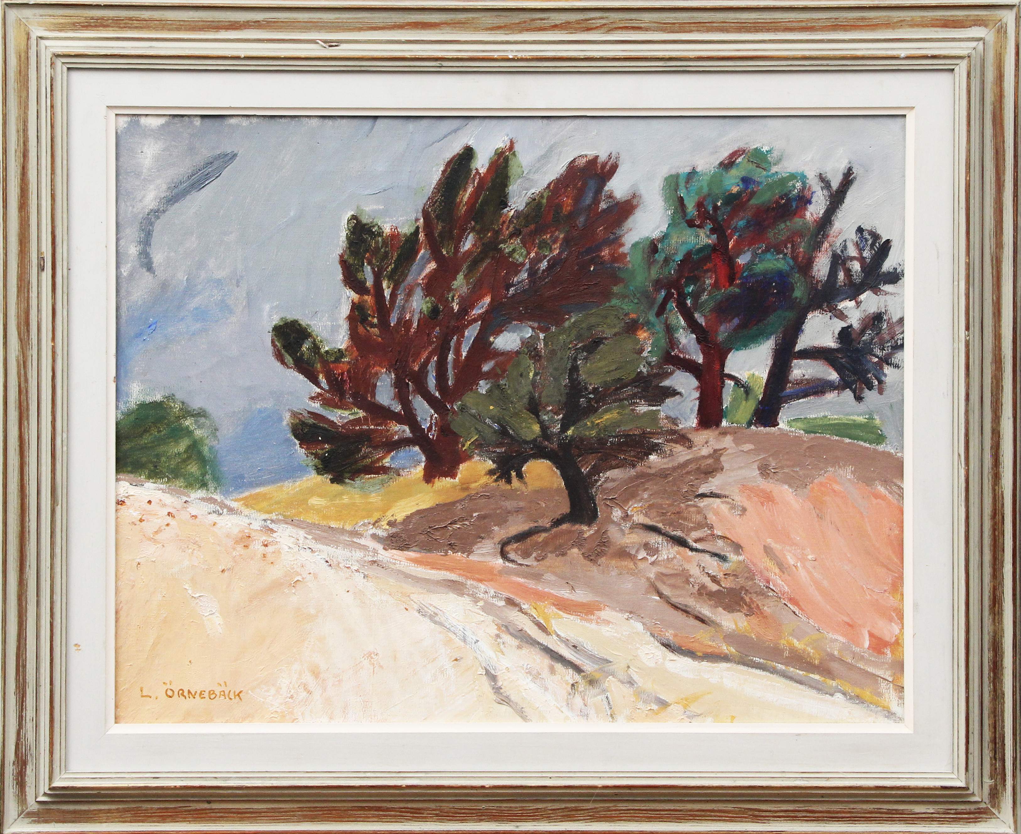 LENNART ÖRNEBÄCK. OLJA, på duk, signerad.