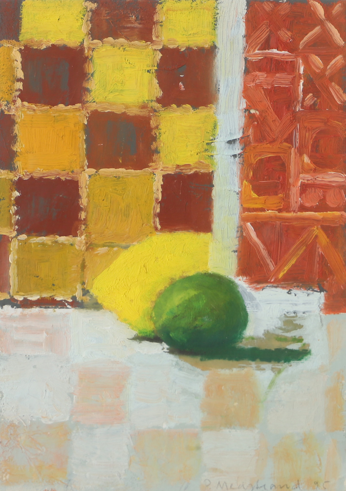 PER MEDSTRAND. Stilleben, blandteknik, signerad P. Medstrand -95.