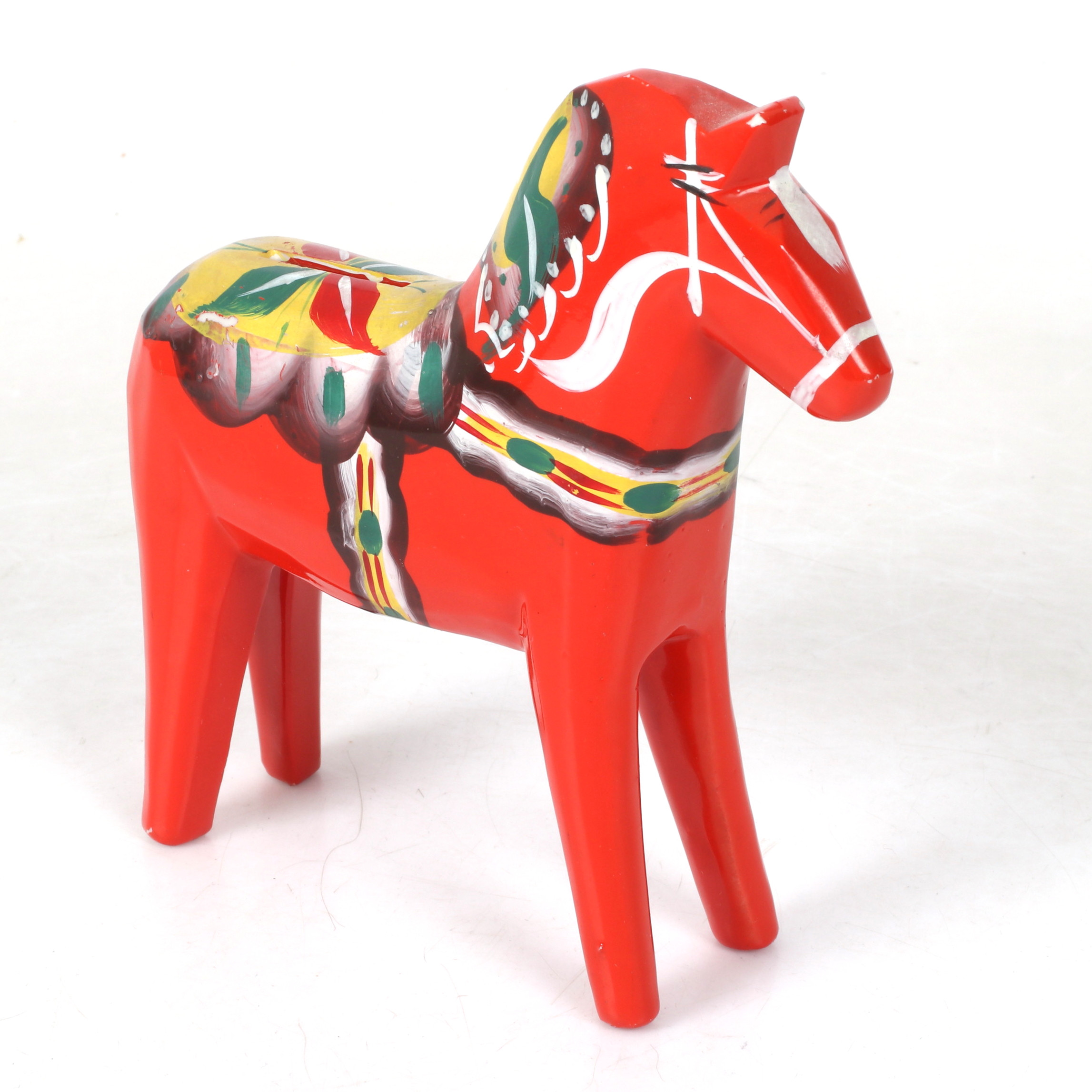 SPARBÖSSA, i form av Dalahäst, porslin, 1900-tal.