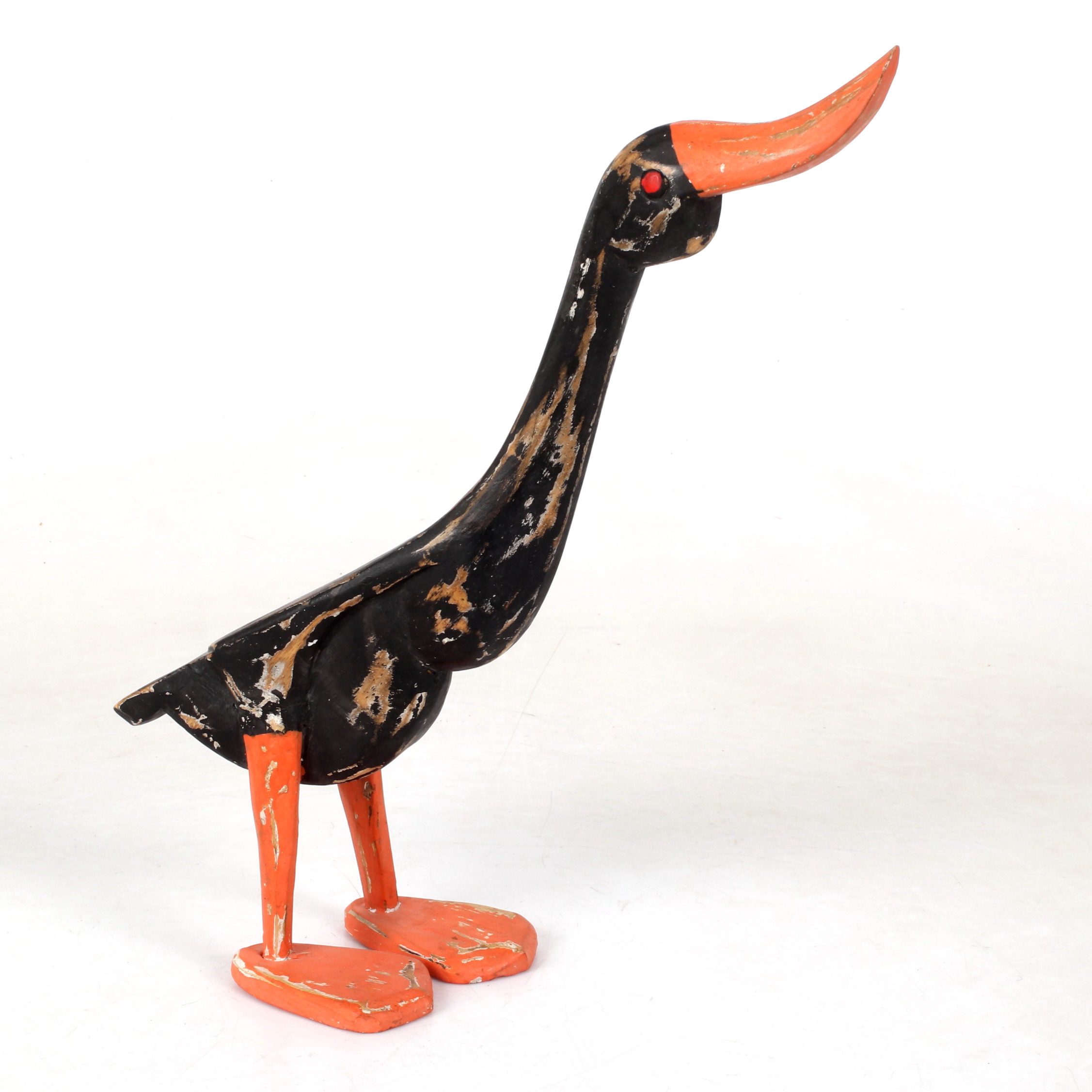 OIDENTIFIERAD KONSTNÄR. Skulptur, fågel, bemålat trä, 1900-tal.