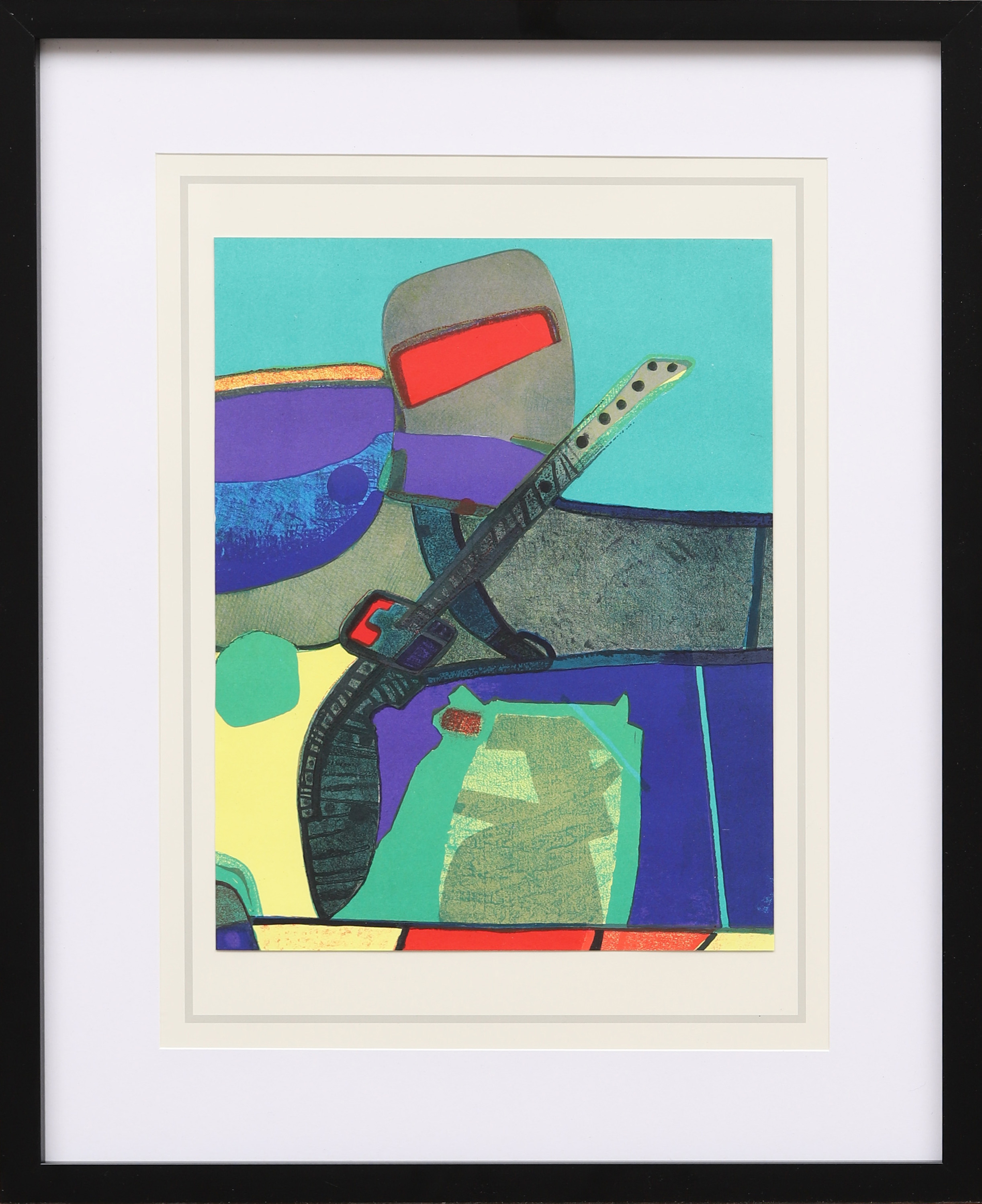 MAURICE ESTÈVE. "Arizovert", färglitografi ur XX:e siècle nr 39 1972.