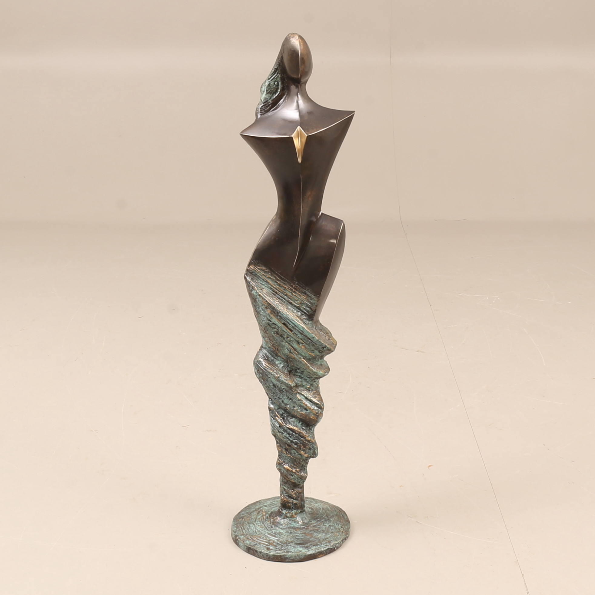 STAN WYS. Skulptur, brons, signerad, numrerad 1/12, 2007.