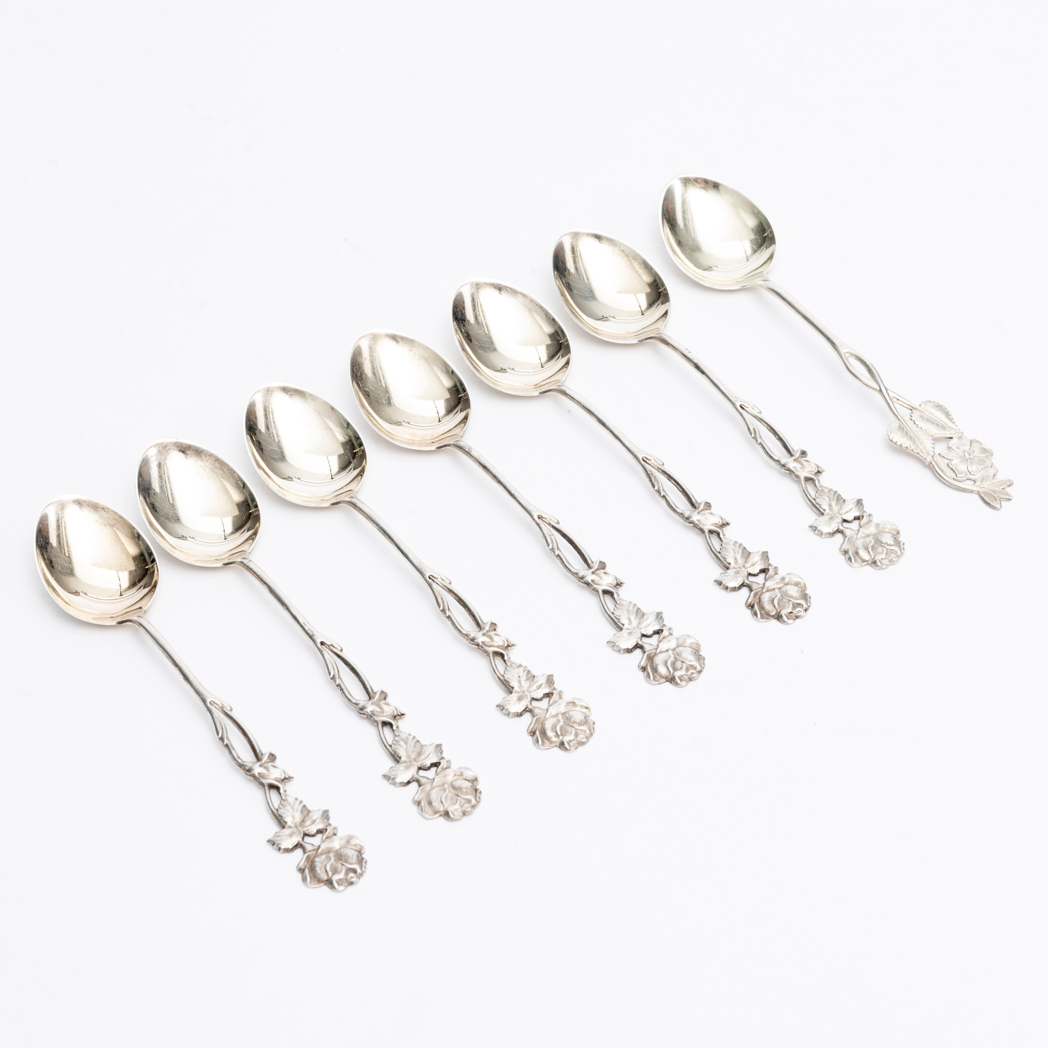 KAFFESKEDAR, 6 + 1, silver, Finland, 1960-tal.