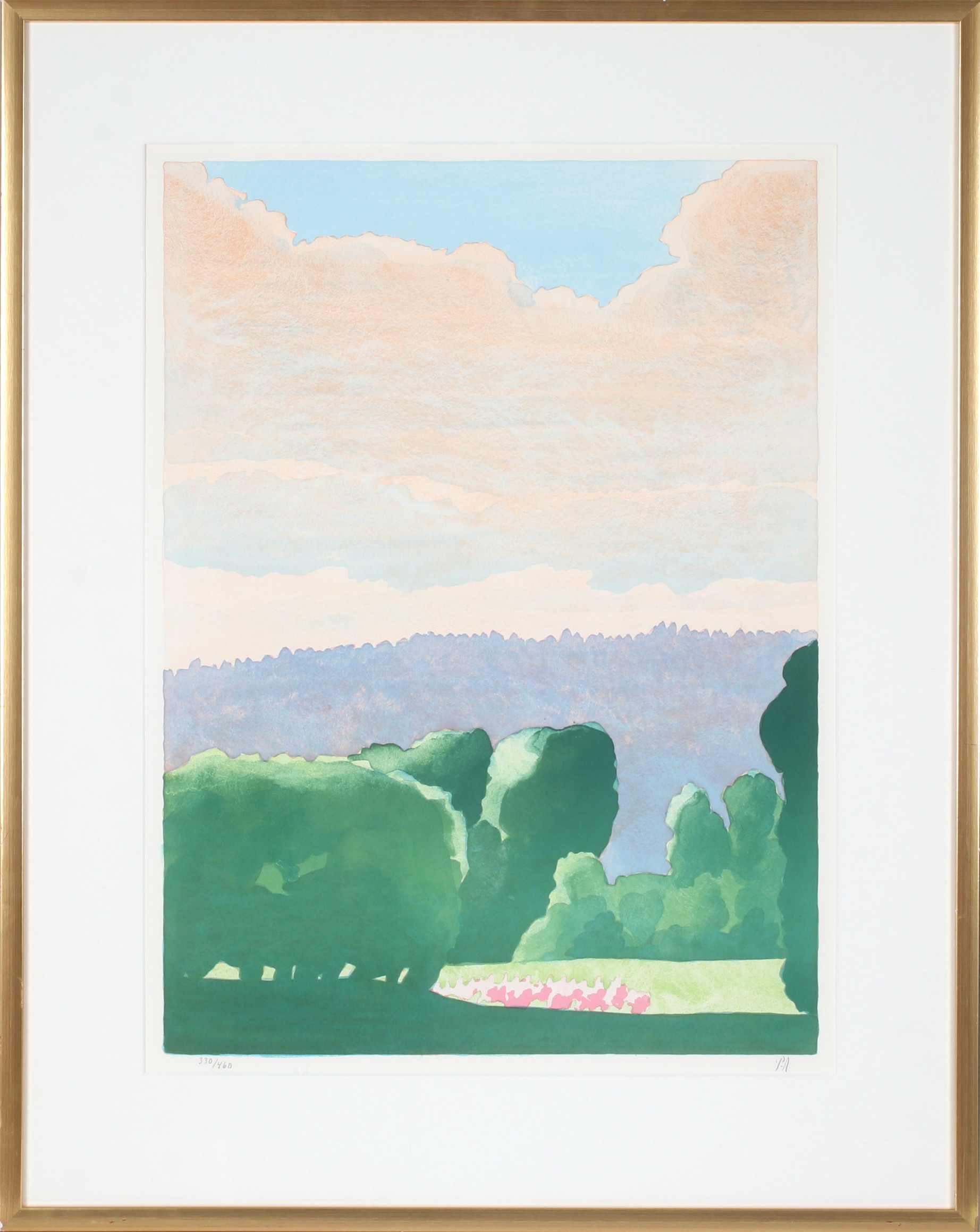 PÄR ANDERSSON. Landskap, färglitografi, signerad och numrerad 330/460.