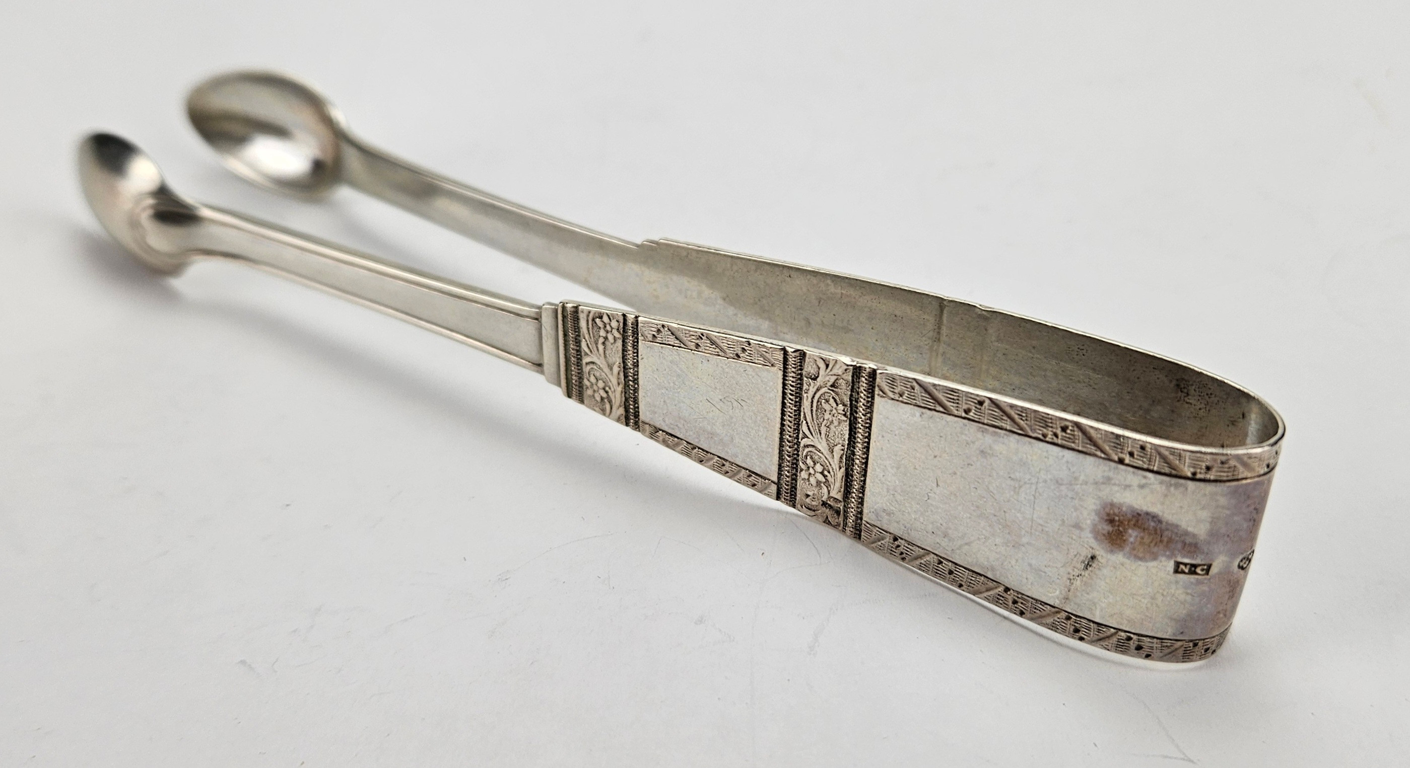 KAKTÅNG, sengustavianskt stockholmsarbete, Nils Carlén, verksam (1797)-1805-825, Stockholm 1806, vikt ca. 47 gram.