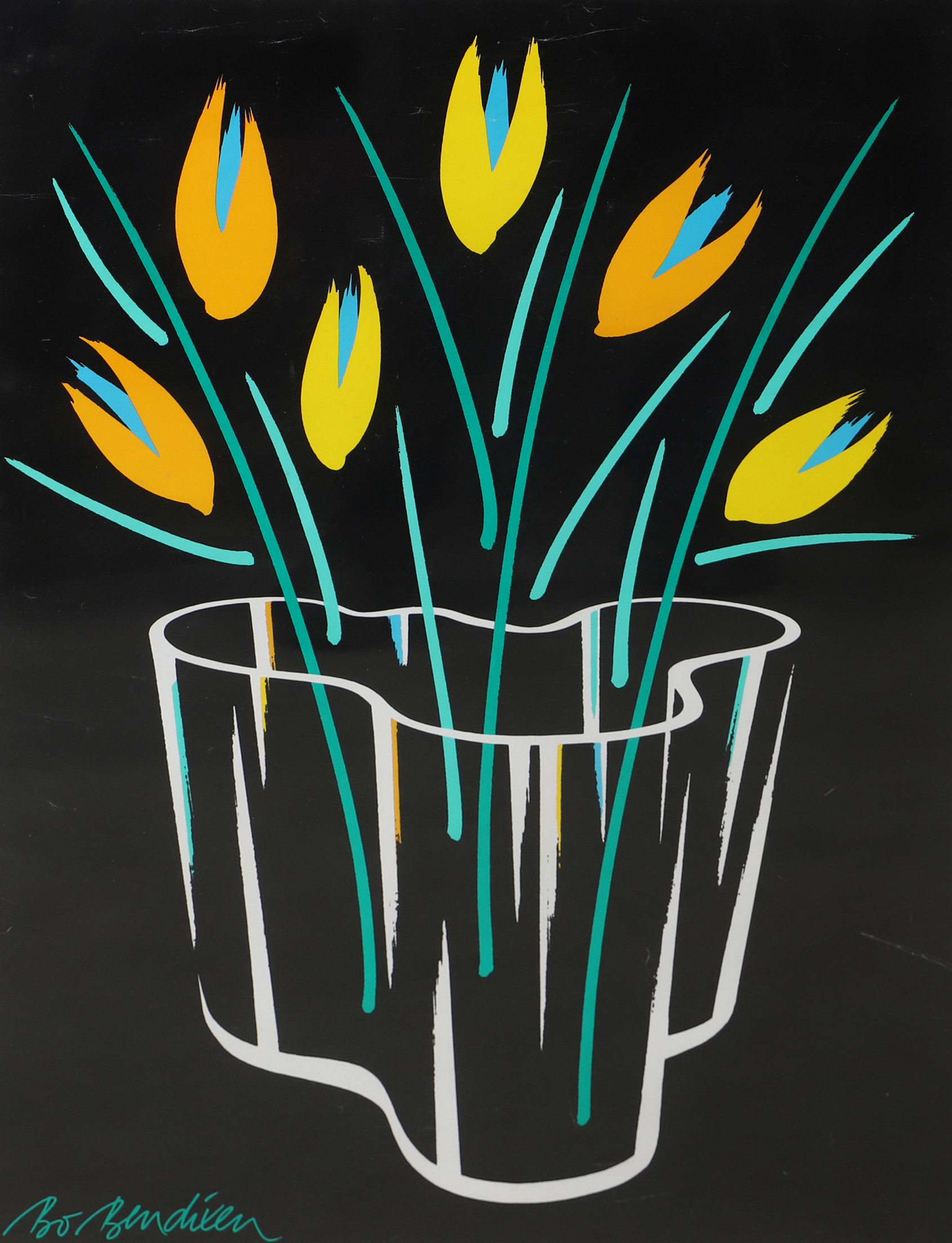 ALVAR AALTO. Utställningsaffisch, Iittala.