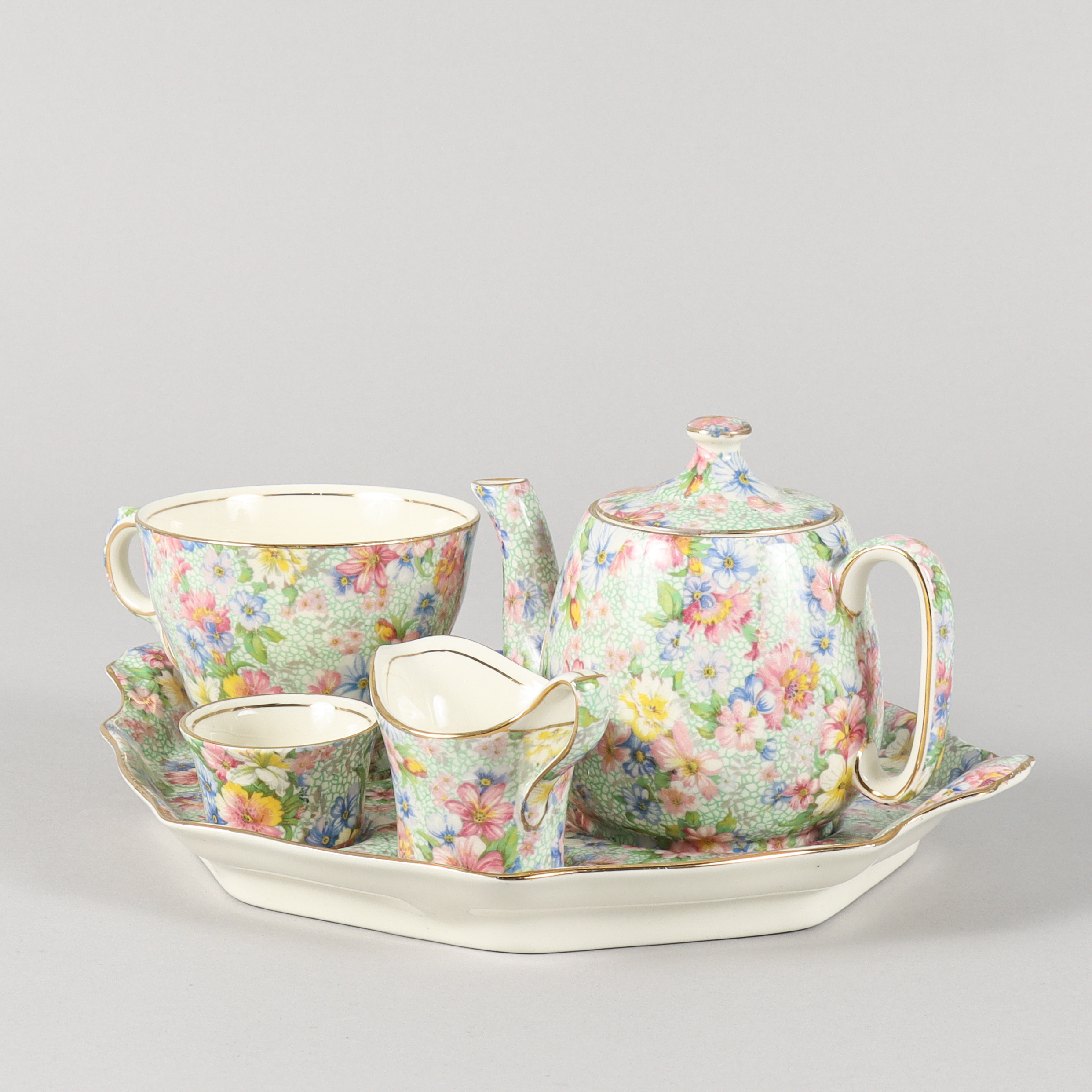 FRUKOSTSERVIS porslin Marion, Royal Winton, England.